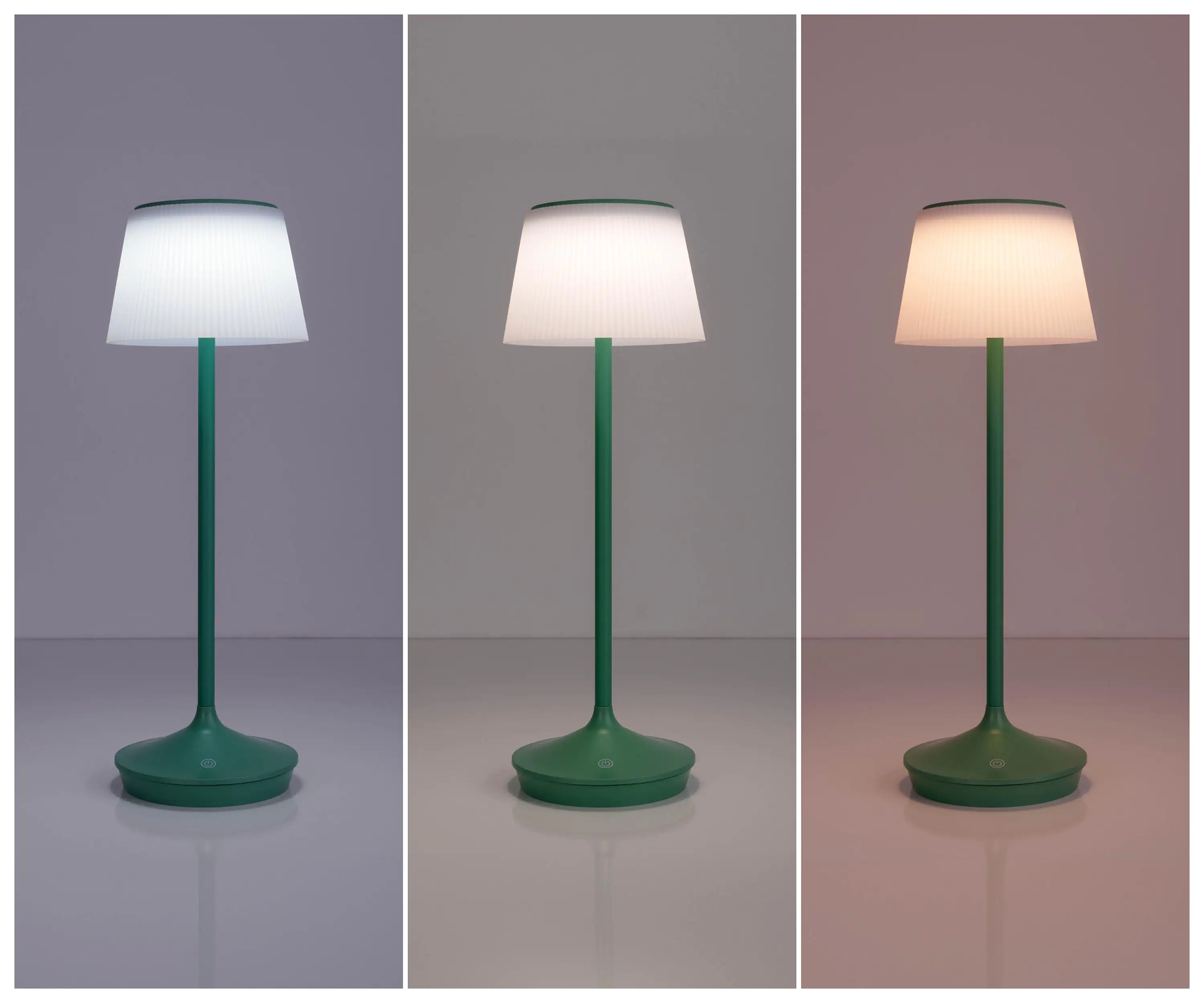 Light & More Solar-Tischleuchte Emmi grün 38 x 13 cm