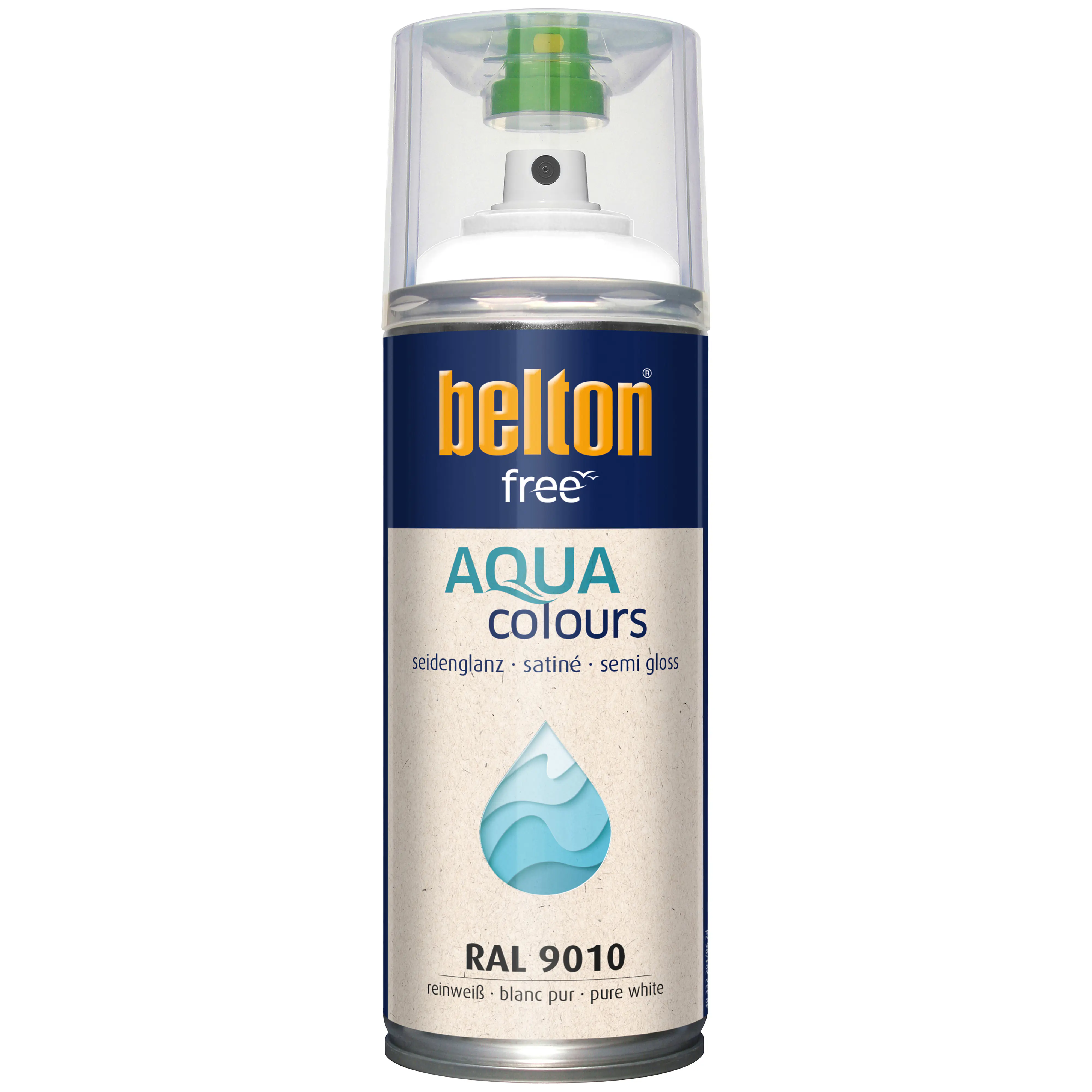 belton free Lackspray AQUAcolours 400 ml reinweiß seidenglanz