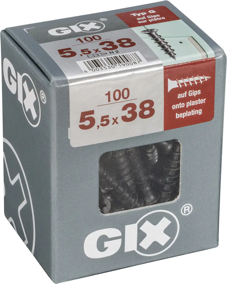 Spax Schnellbauschrauben 5.5 x 38 mm PH 2 - 100 Stk. Spax Schnellbauschrauben 5.5 x 38 mm PH 2 - 100 Stk.