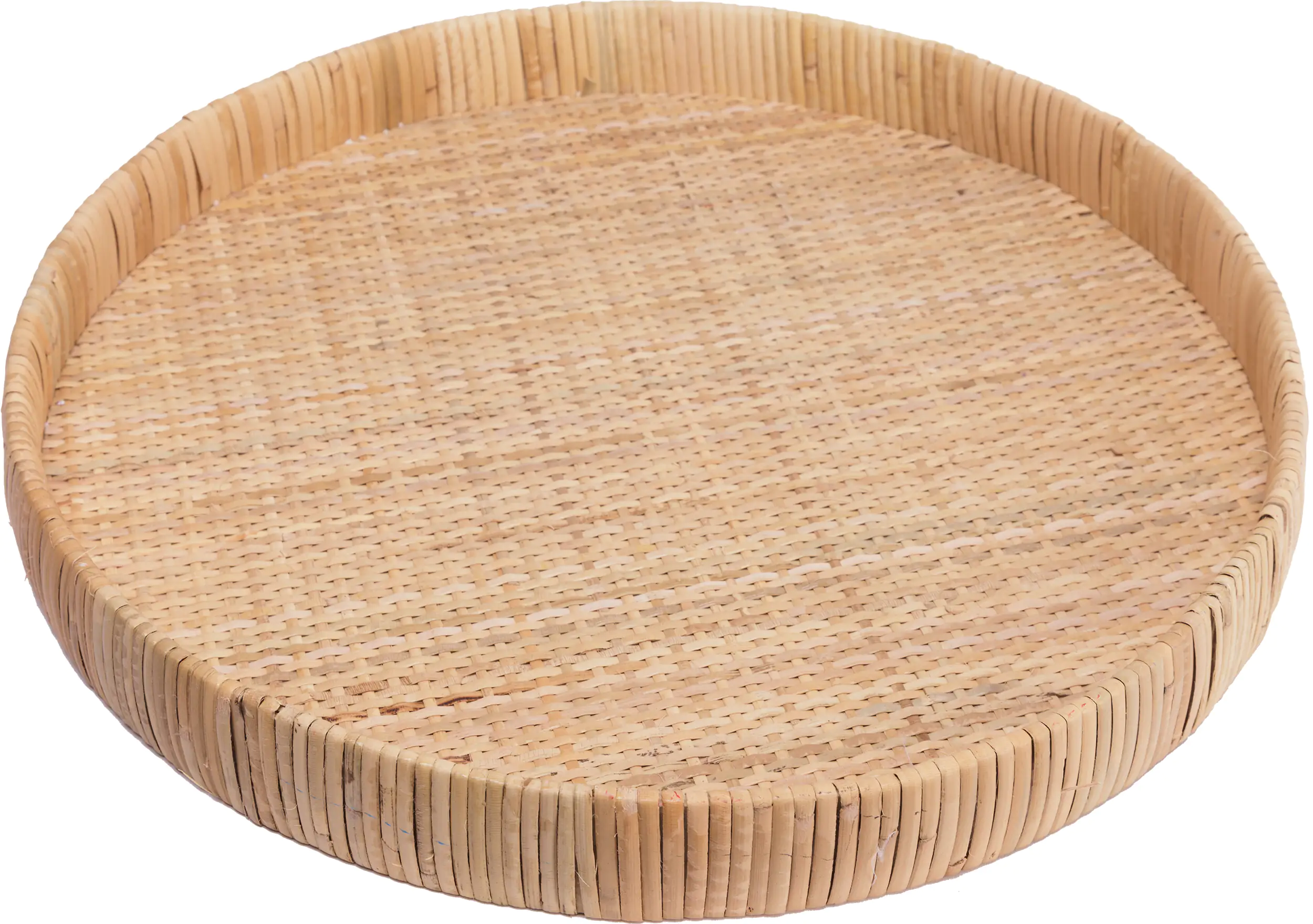 TrendLine Deko Tablett Rattan Ø 45 cm natur 