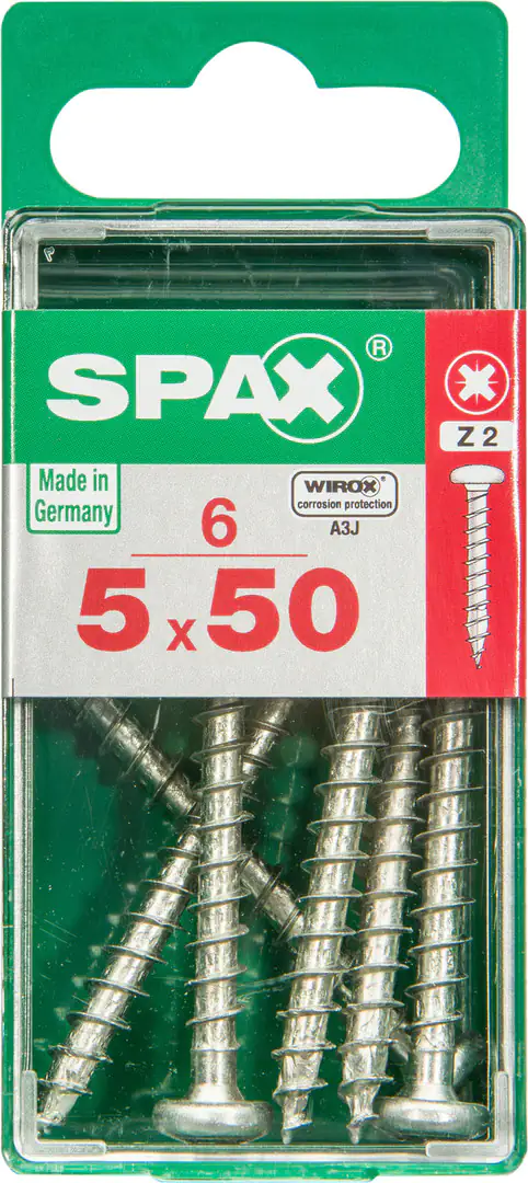 Spax Universalschrauben 5.0 x 50 mm TX 20 - 6 Stk.