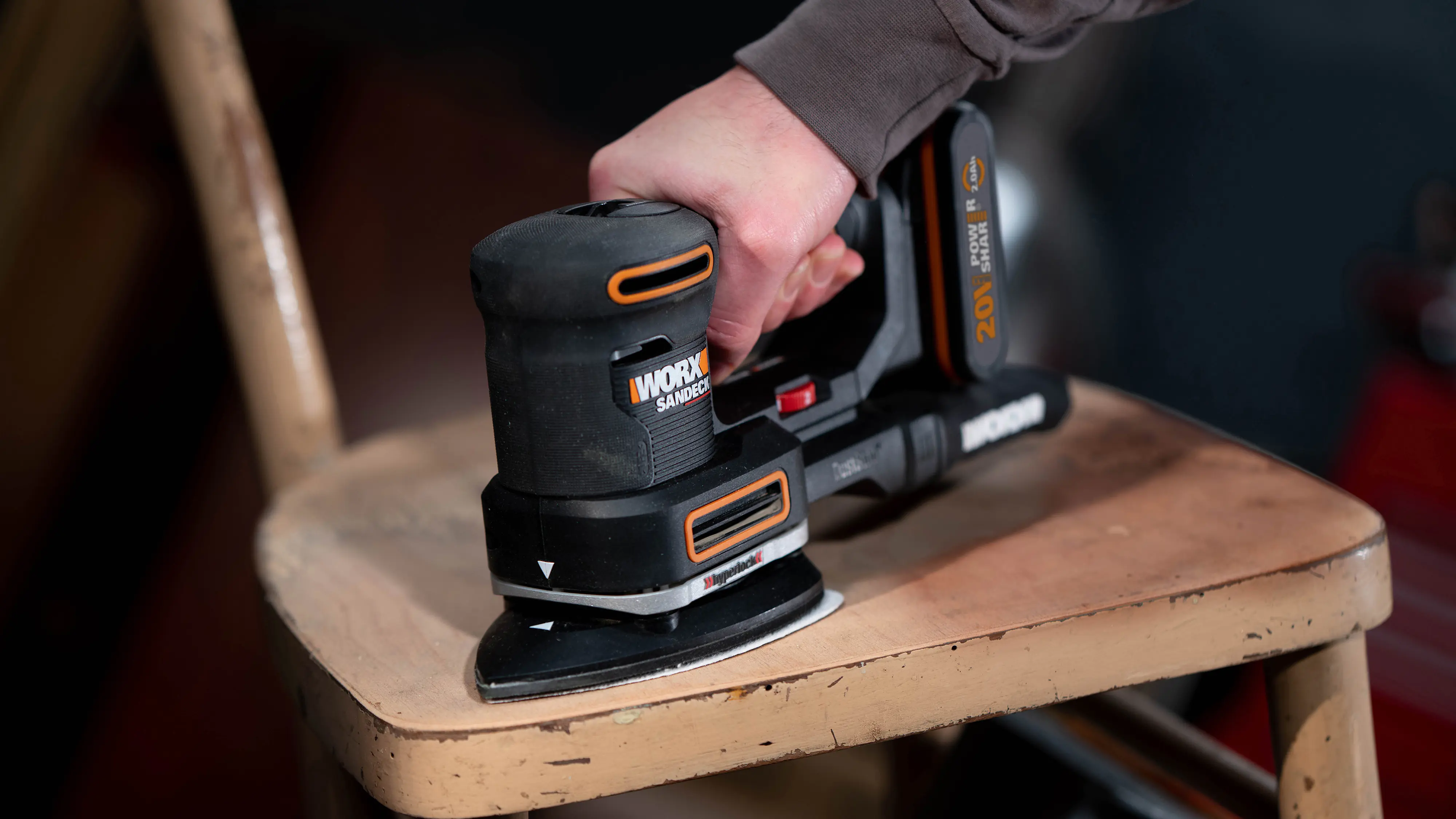 Worx Akku-Multischleifer WX820.9 20 V ohne Akku & Ladegerät Worx Akku-Multischleifer WX820.9 20 V ohne Akku & Ladegerät