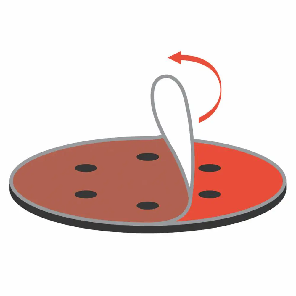 Wolfcraft Haftschleifscheibe K40 Ø 115 mm Korund 5 Stück