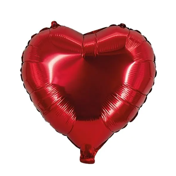 Folienballon Herz rot 45 cm