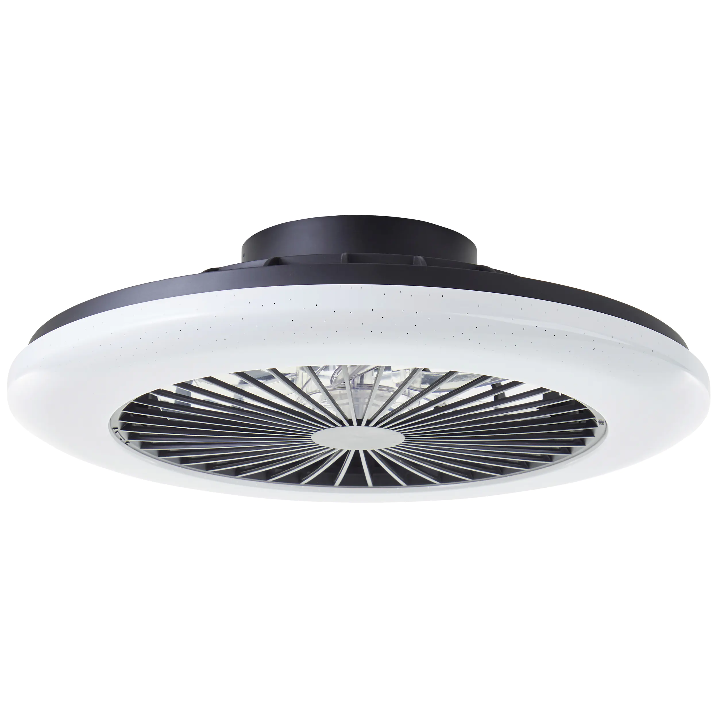 Brilliant LED Deckenleuchte mit Ventilator Salerno Ø 48,5 cm 40 W schwarz