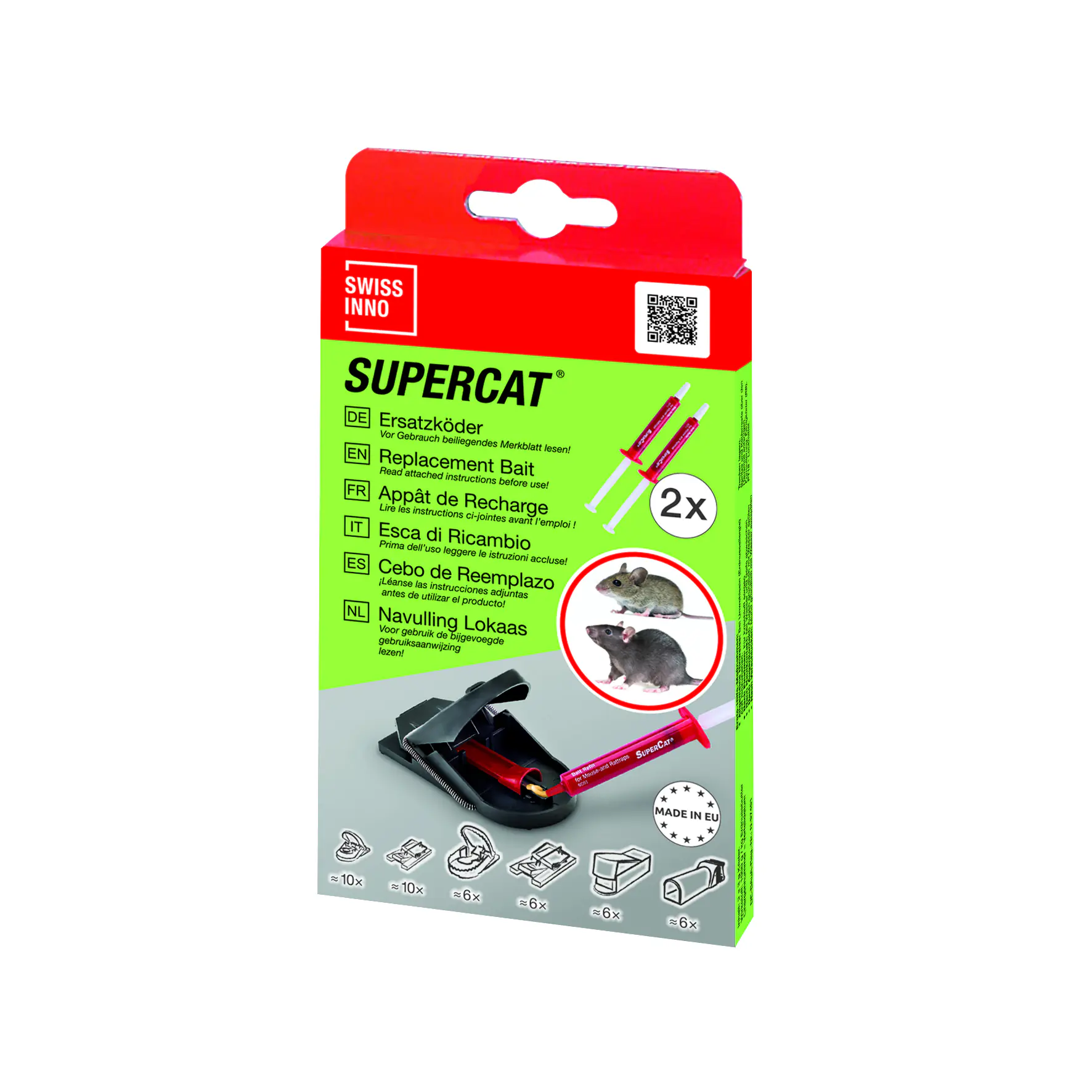 Swissinno Ersatzköder-Spritze für Nagetierfallen 2 Stück Swissinno Ersatzköder-Spritze für Nagetierfallen 2 Stück