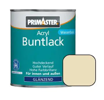 Primaster Acryl Buntlack RAL 1015 375 ml hellelfenbein glänzend