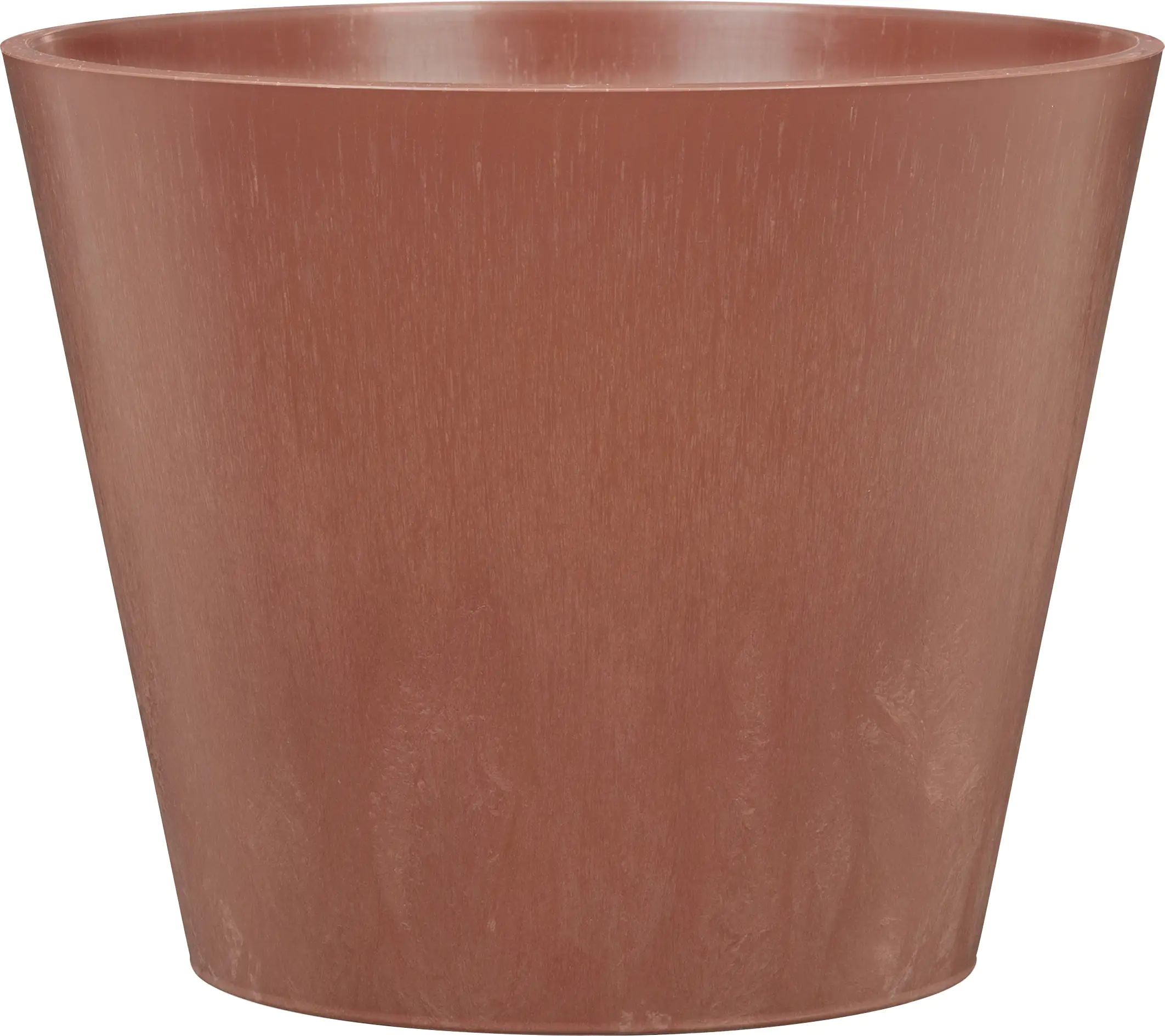 Scheurich Pflanzgefäß Purista Ø 37 x 32,2 cm rot-braun-mahogany