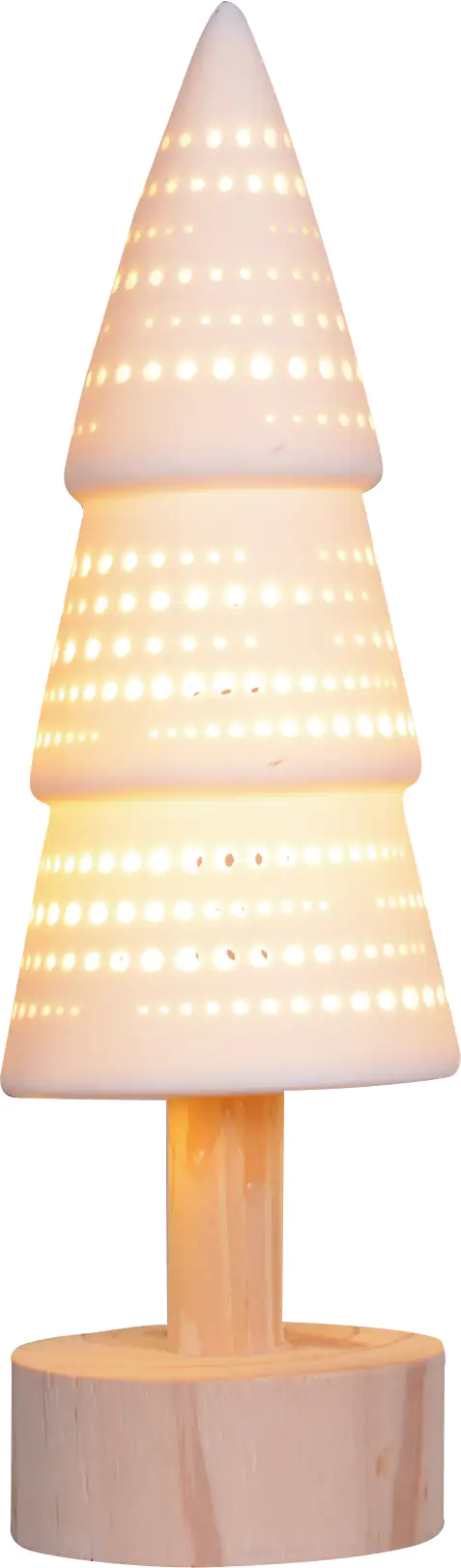 TrendLine LED Keramikfigur Baum 32 x 9,5 cm warmweiß mit Timer TrendLine LED Keramikfigur Baum 32 x 9,5 cm warmweiß mit Timer