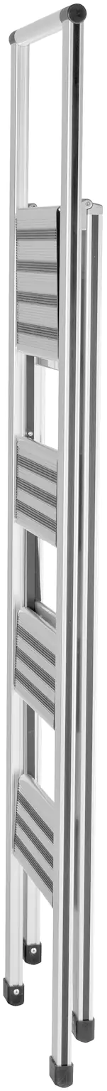 Wenko Trittleiter klappbar Sicherheitsleiter mit 4 rutschsicheren XXL-Stufen 2,80 m 