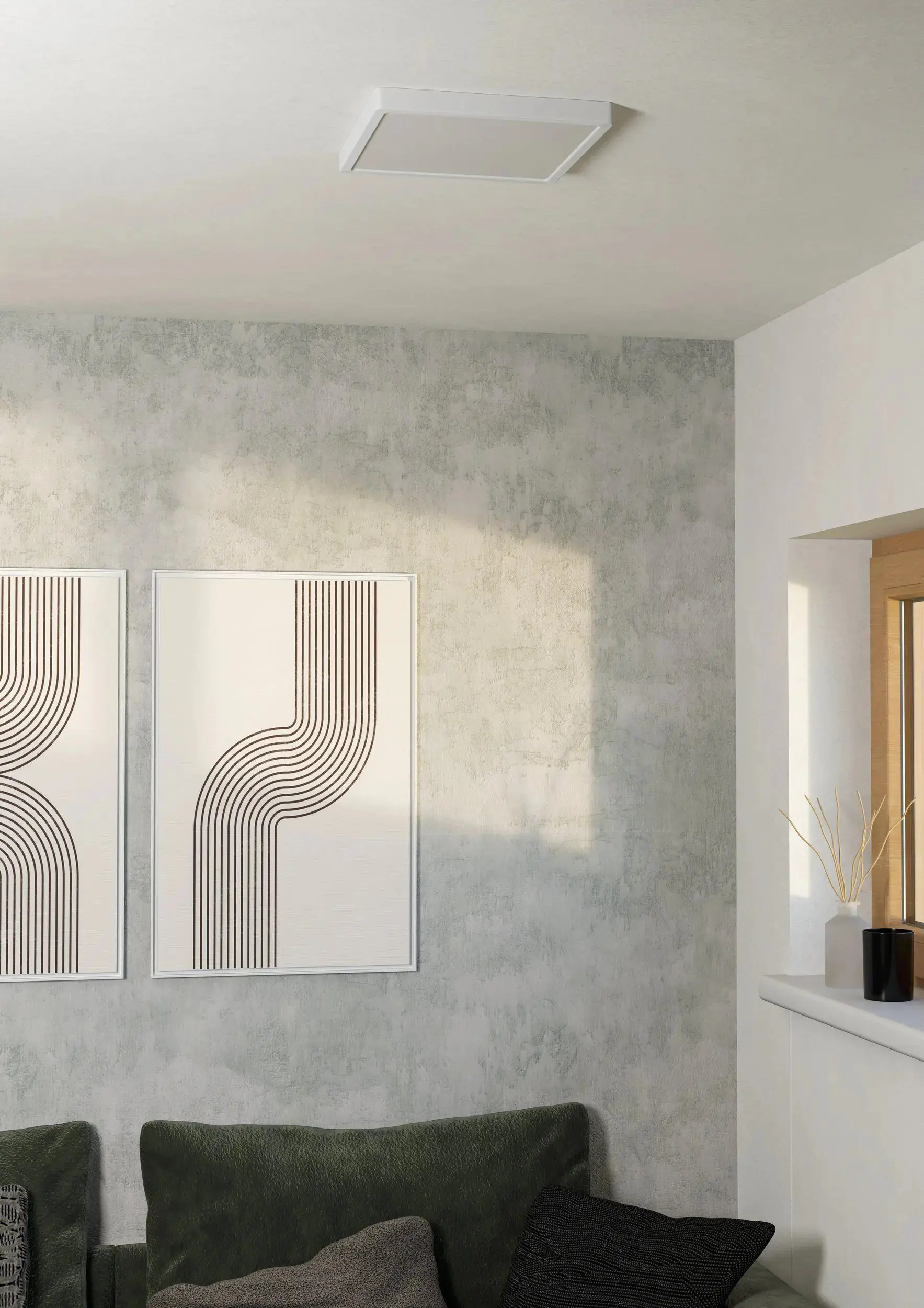 Eglo LED Deckenleuchte Fueva 6-Z weiß 30 x 30 cm RGB dimmbar