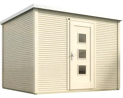 Weka Designhaus Wekaline 413 300 x 300 cm natur mit Fußboden