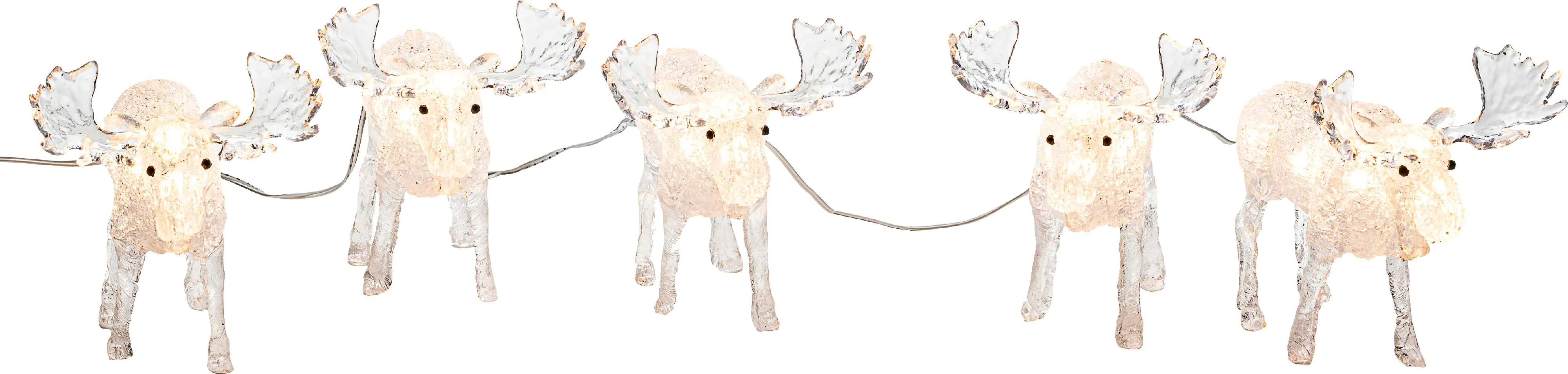 Konstsmide LED Acryl Elche 5er-Set für Außen
