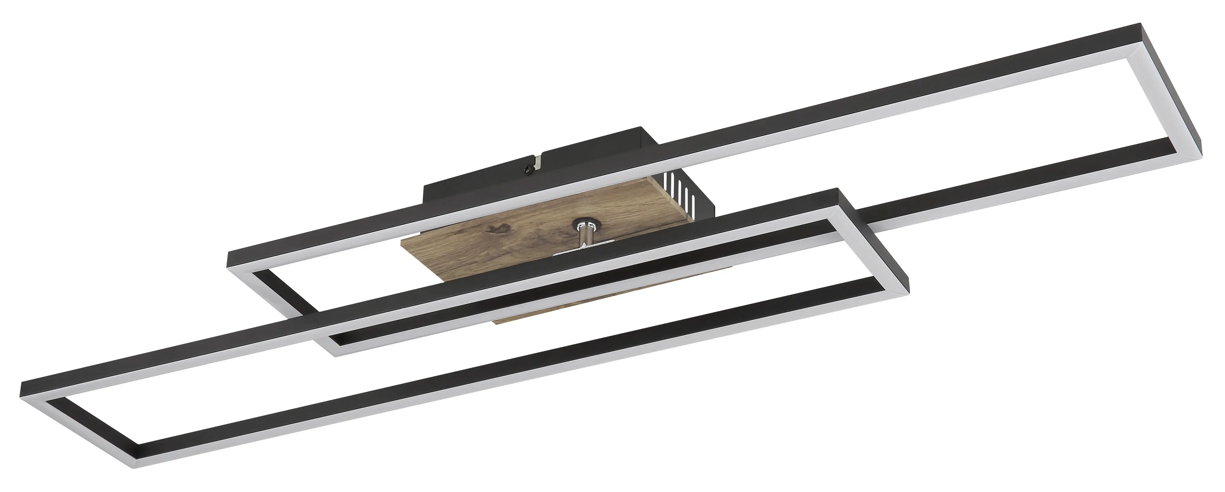 Globo Deckenleuchte Dakari 80 x 60 cm schwarz warmweiß