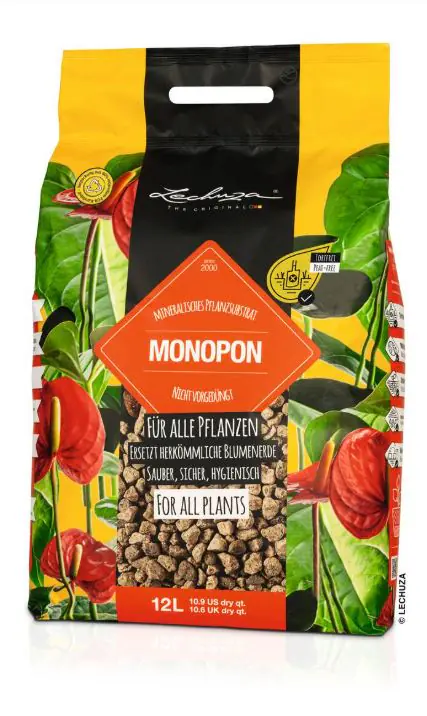 Lechuza Monopon Pflanzsubstrat für alle Pflanzen 12 L torffrei