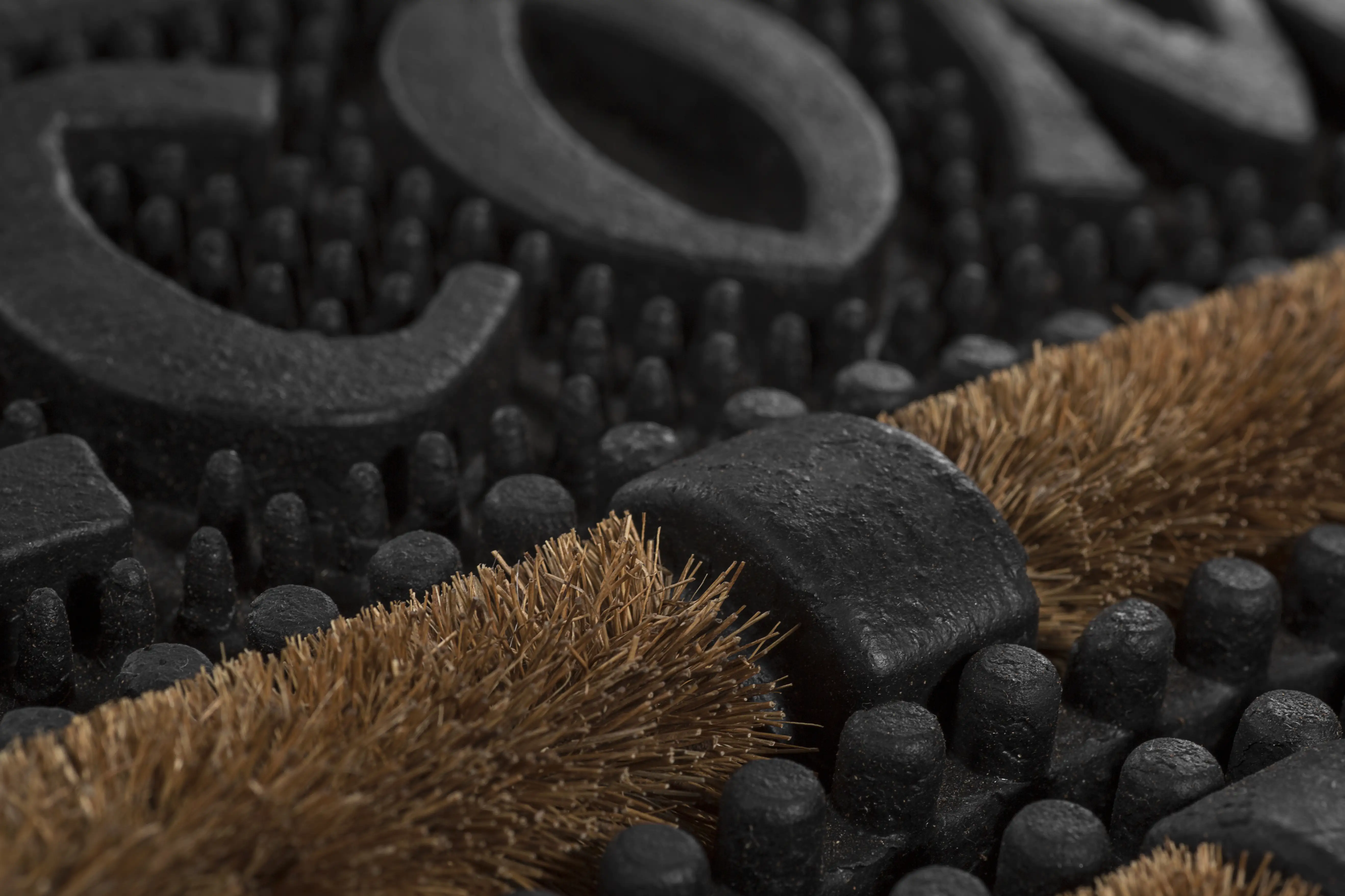 Fussmatte Welcome  schwarz kokos gummi, 40 x 70 cm