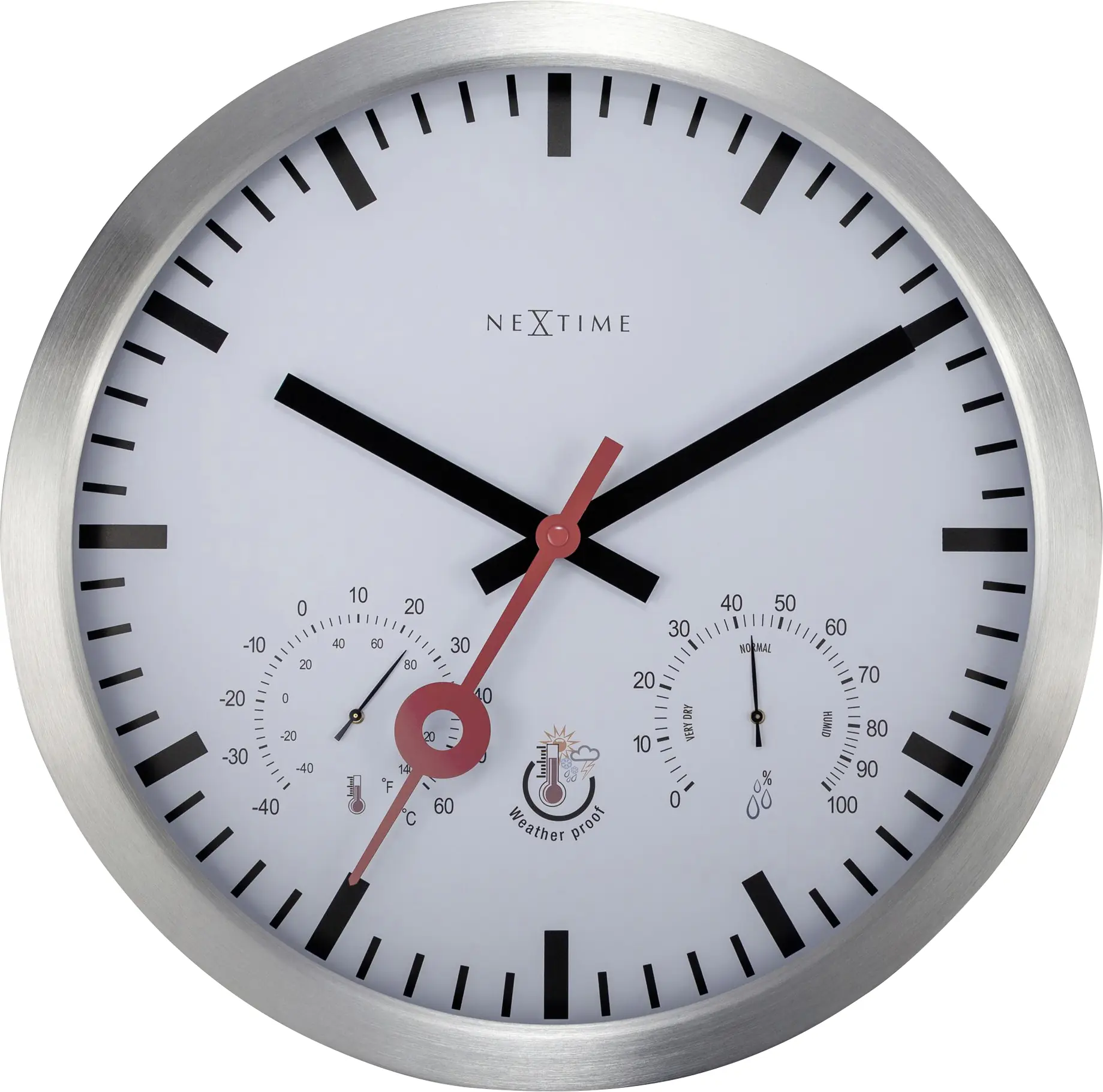Nextime Außenwanduhr Clematis 4307ST Ø 35 cm