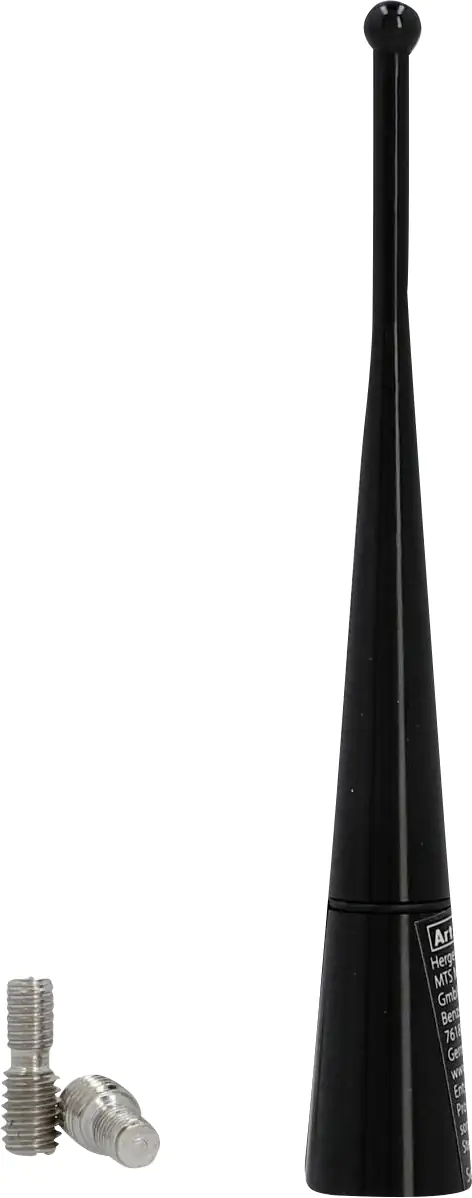 Cartrend Antennenstab Aluminium 10cm schwarz