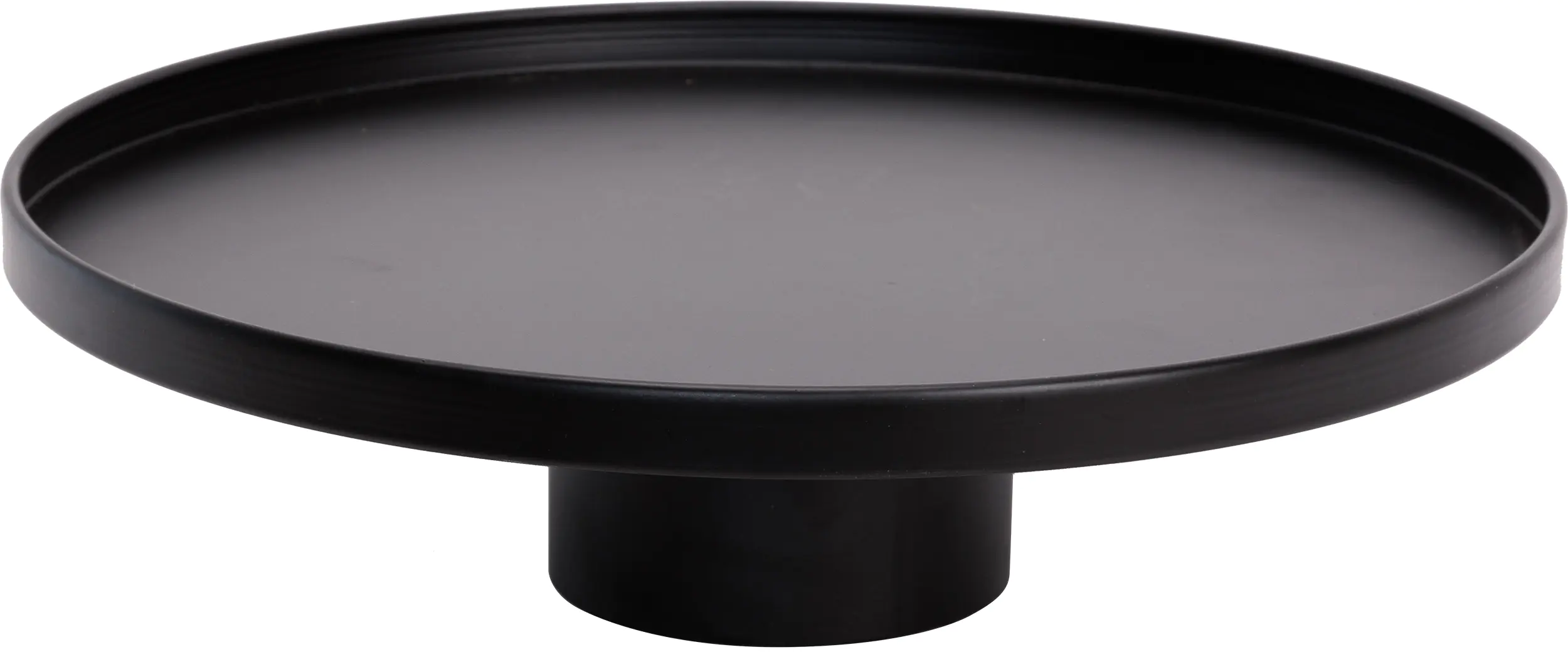 TrendLine Deko Eisen Tablett Ø 38 x 10 cm schwarz