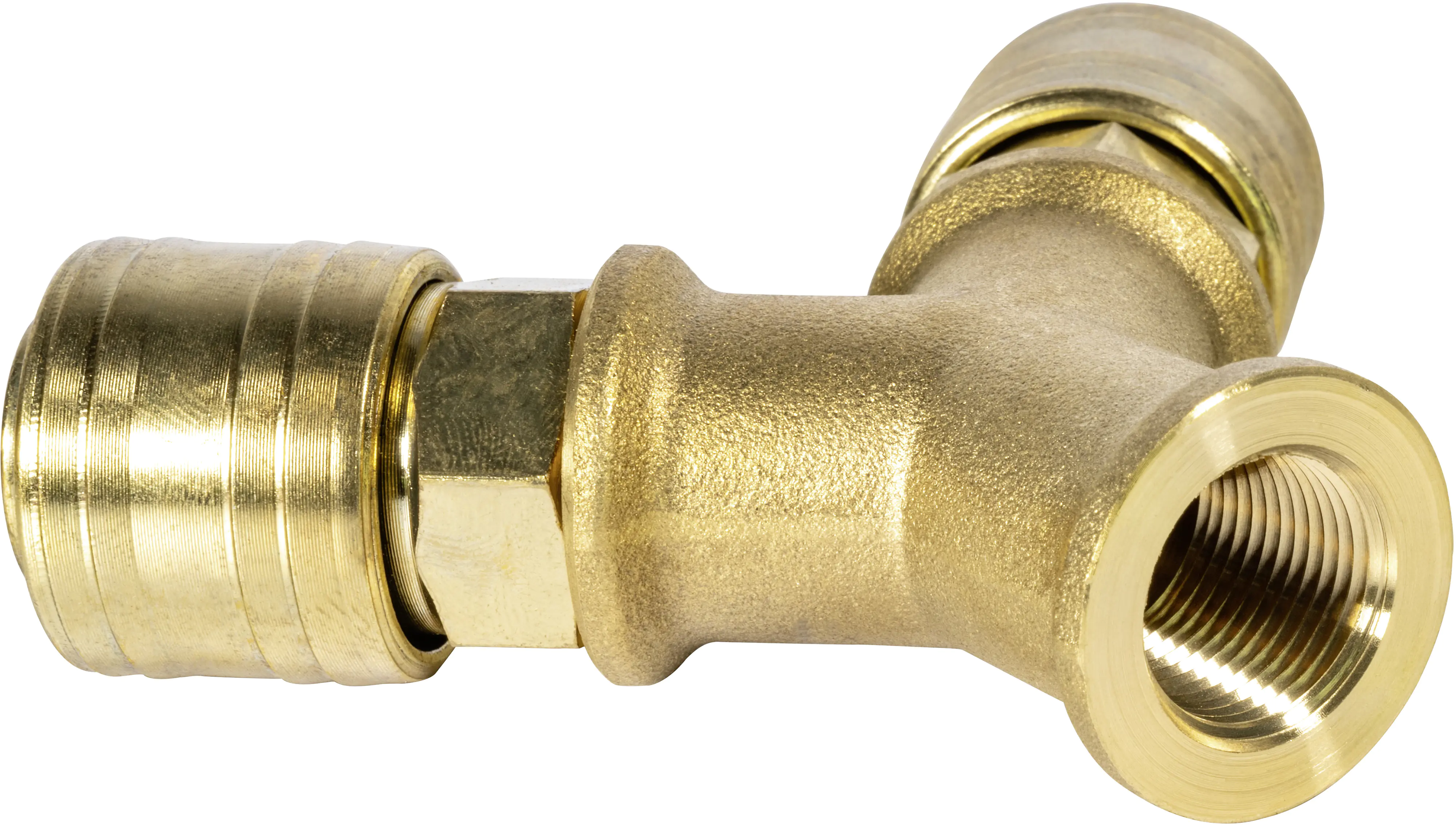 Güde Verteiler 9,35 mm 3/8" Außengewinde 2 Kupplungen