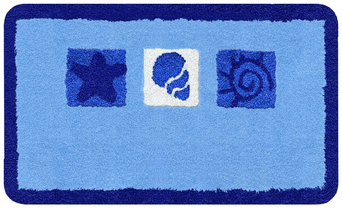 Kleine Wolke Badteppich Beach azur, 60 x 100 cm