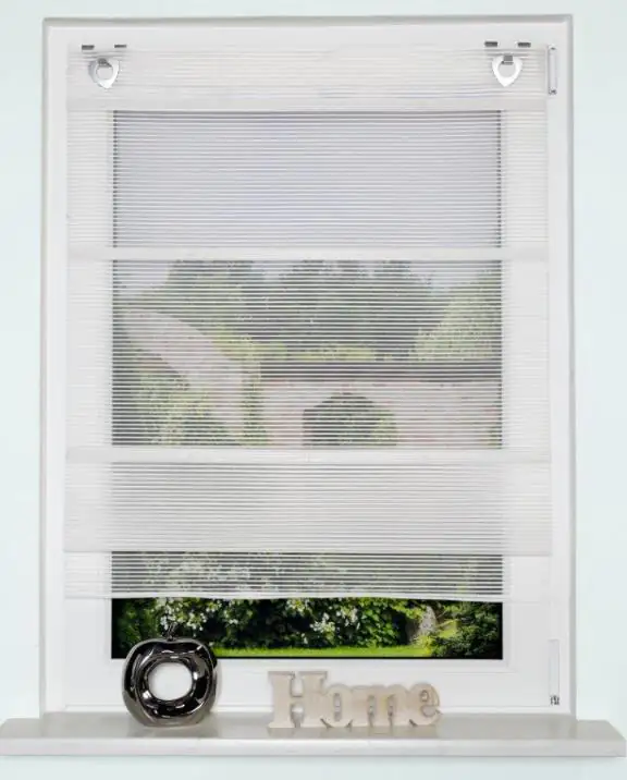 Home Wohnideen Raffrollo wollweiß 130 x 80 cm