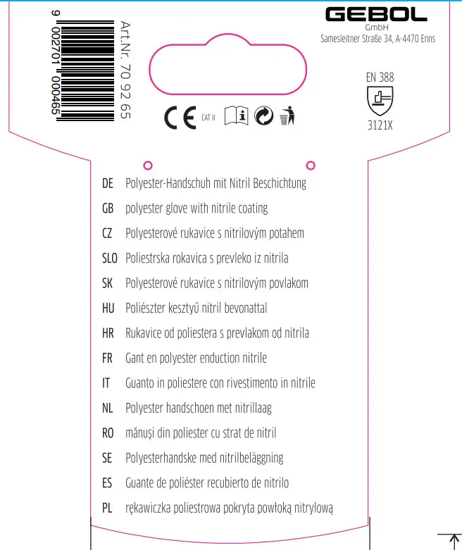 Gebol Handschuh Midi Flex  