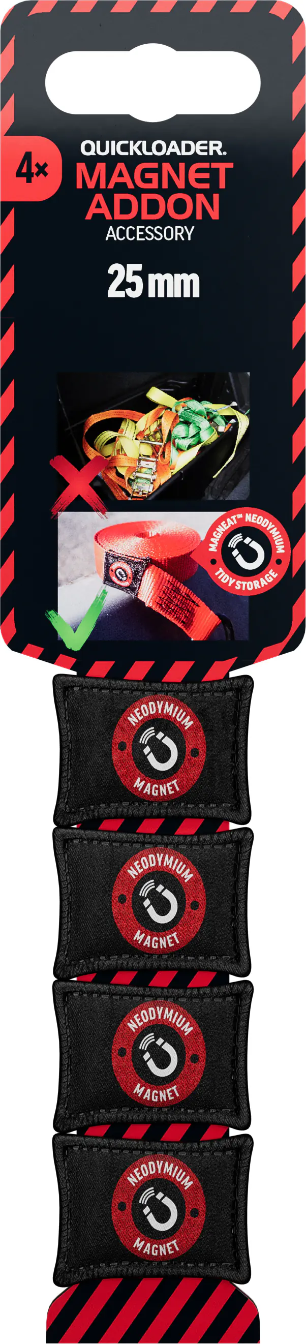 QUICKLOADER® Magnethalter für Zurrgurt 25 mm