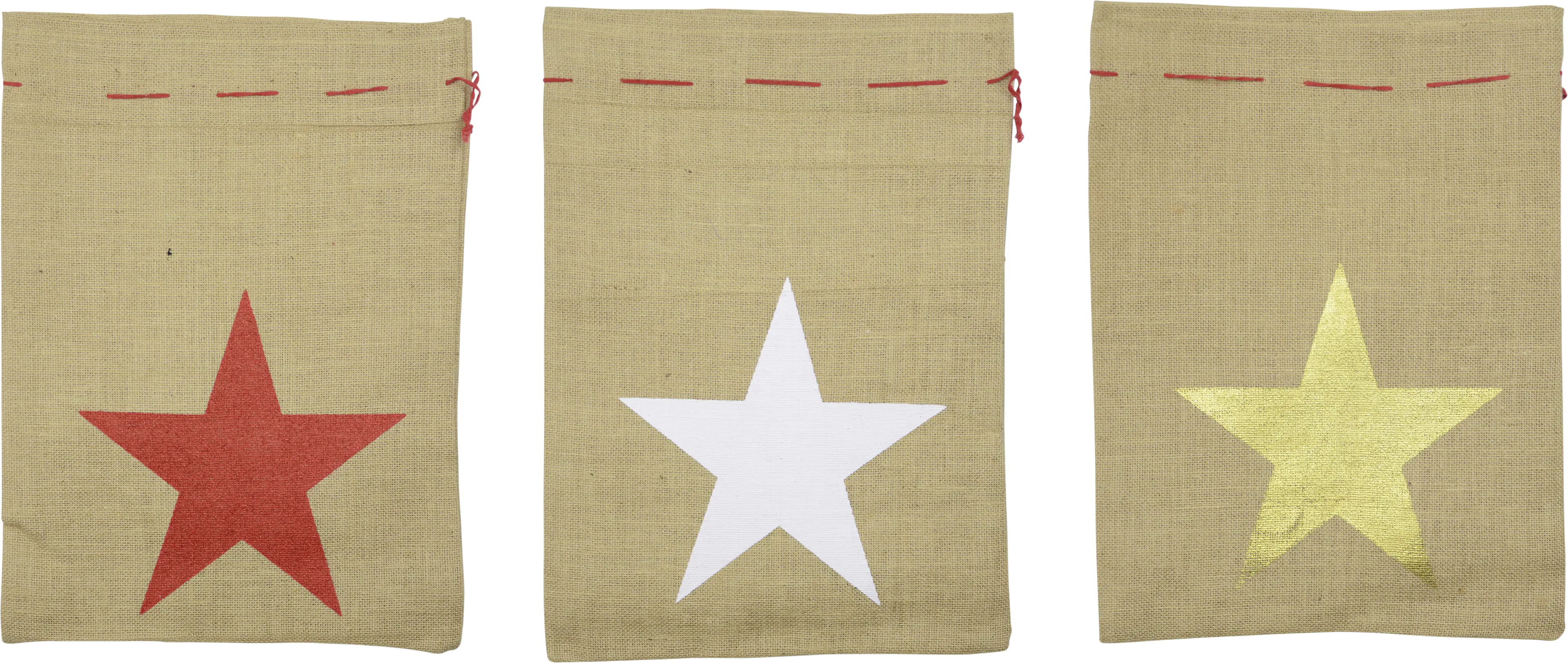 Riffelmacher Nikolaus-Sack mit Druck Stern 36 x 48 cm Riffelmacher Nikolaus-Sack mit Druck Stern 36 x 48 cm