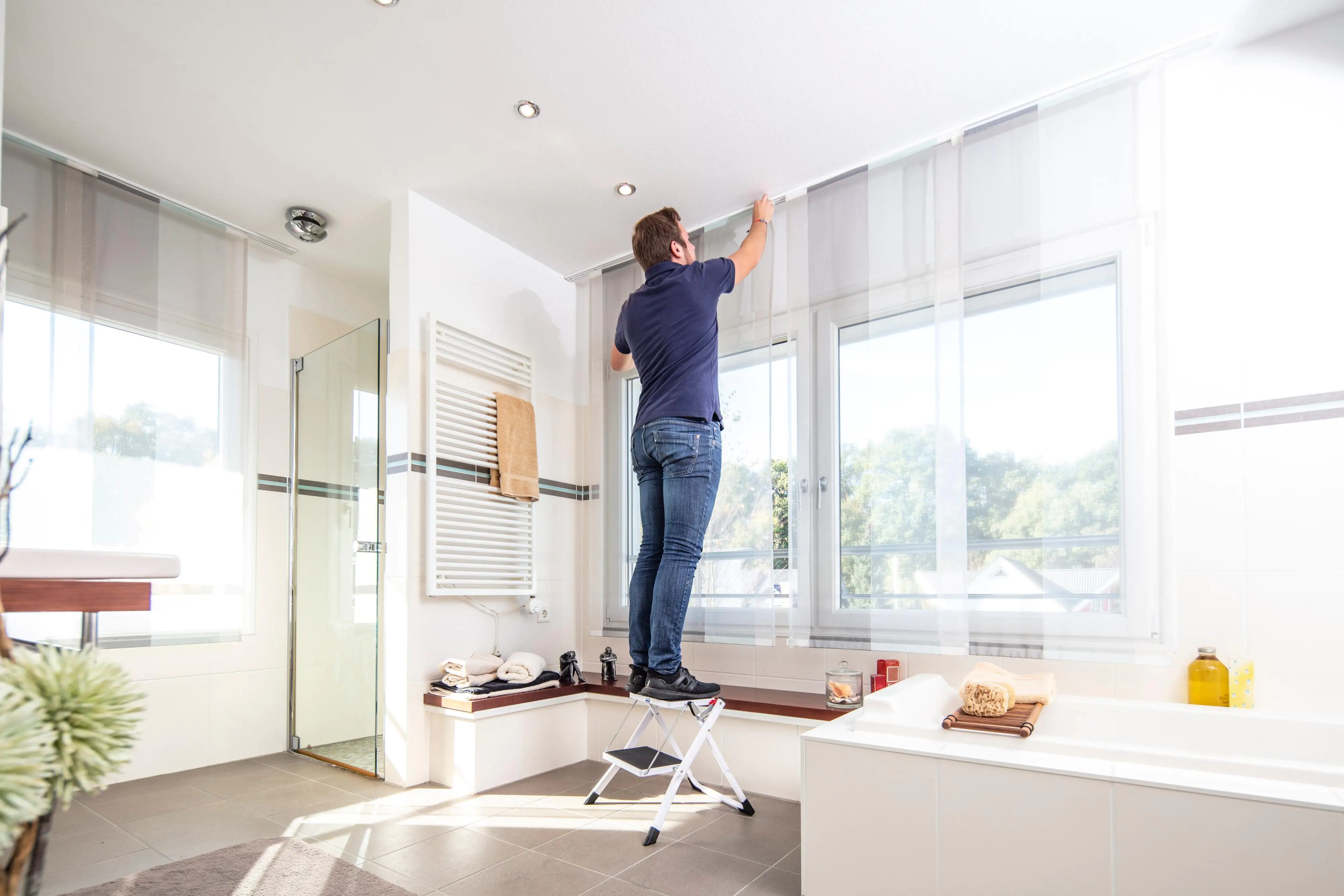 Krause Stahl-Trittleiter Monto 2,44 m