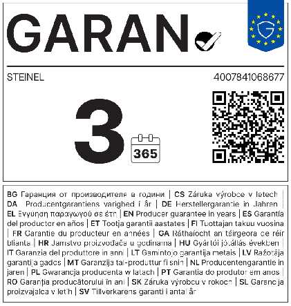 3 Jahre Garantie