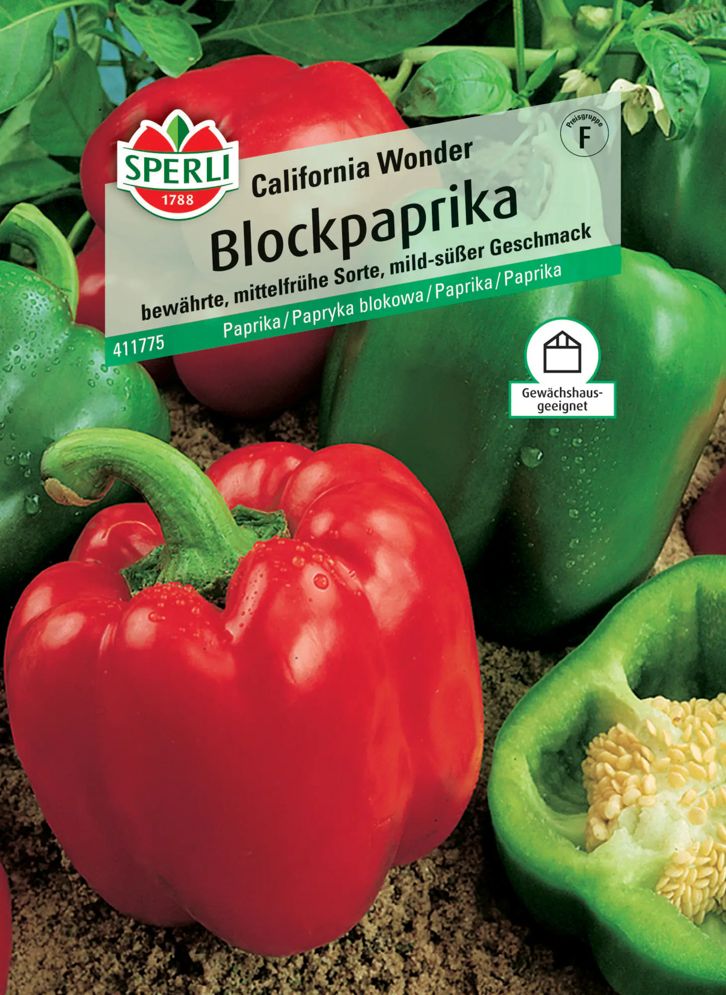 Sperli Blockpaprika California Wonder für ca. 40 Pflanzen
