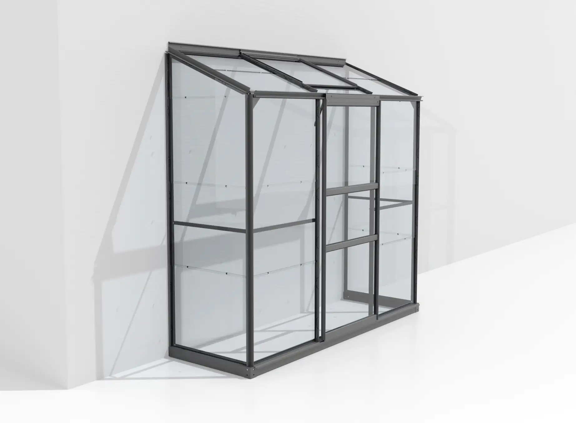 4005717205775_1769530 Vitavia Anlehngewächshaus Styx 1300 65 x 192 cm 3 mm Sicherheitsglas