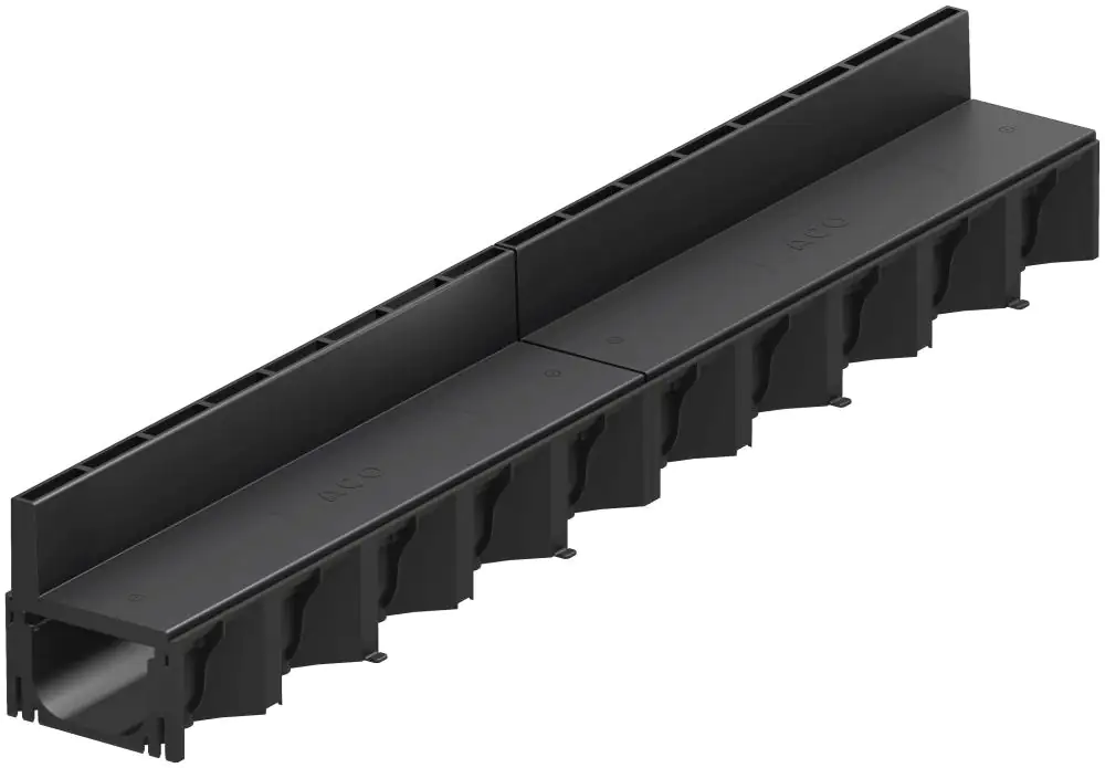 ACO Entwässerungsrinne Hexaline 2.0 Kunststoff 1 m inkl. Schlitzaufsatz