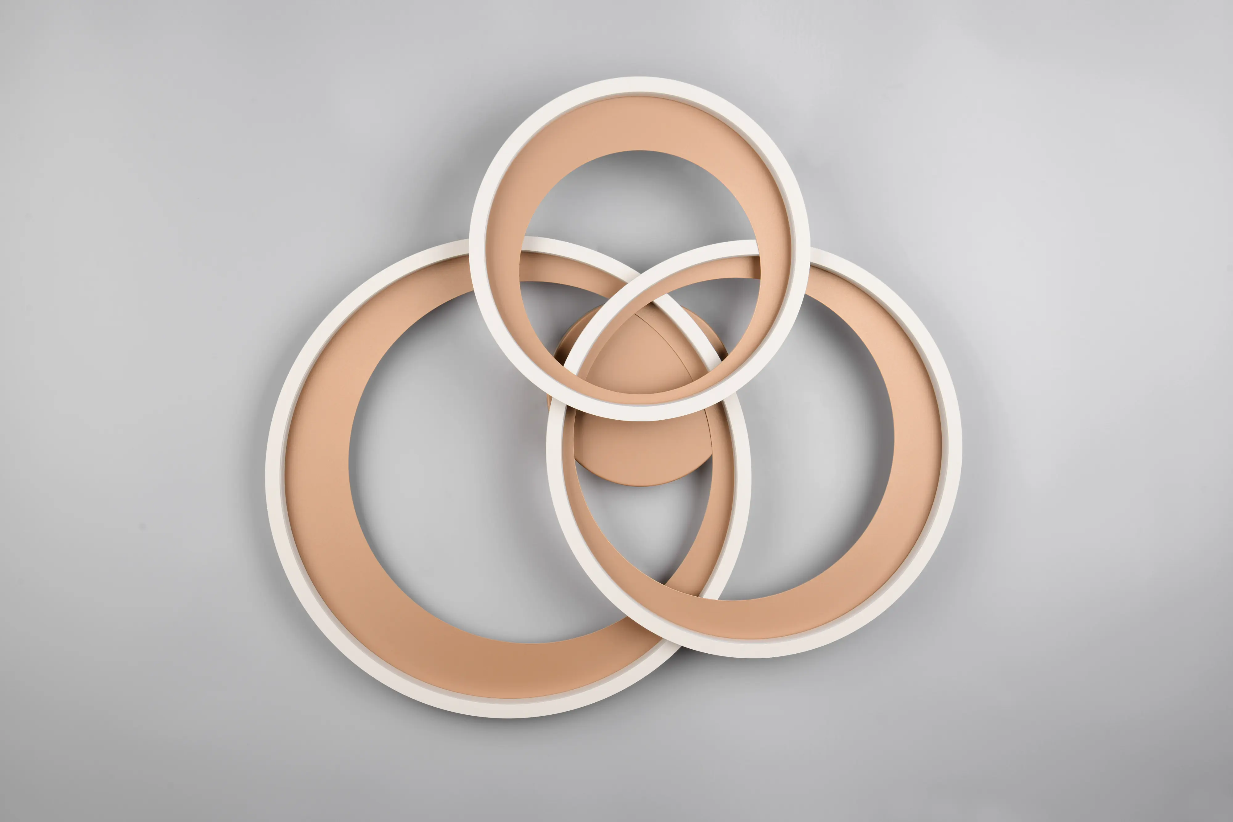 Trio LED Deckenleuchte Granada 36W grau coffee warmweiß