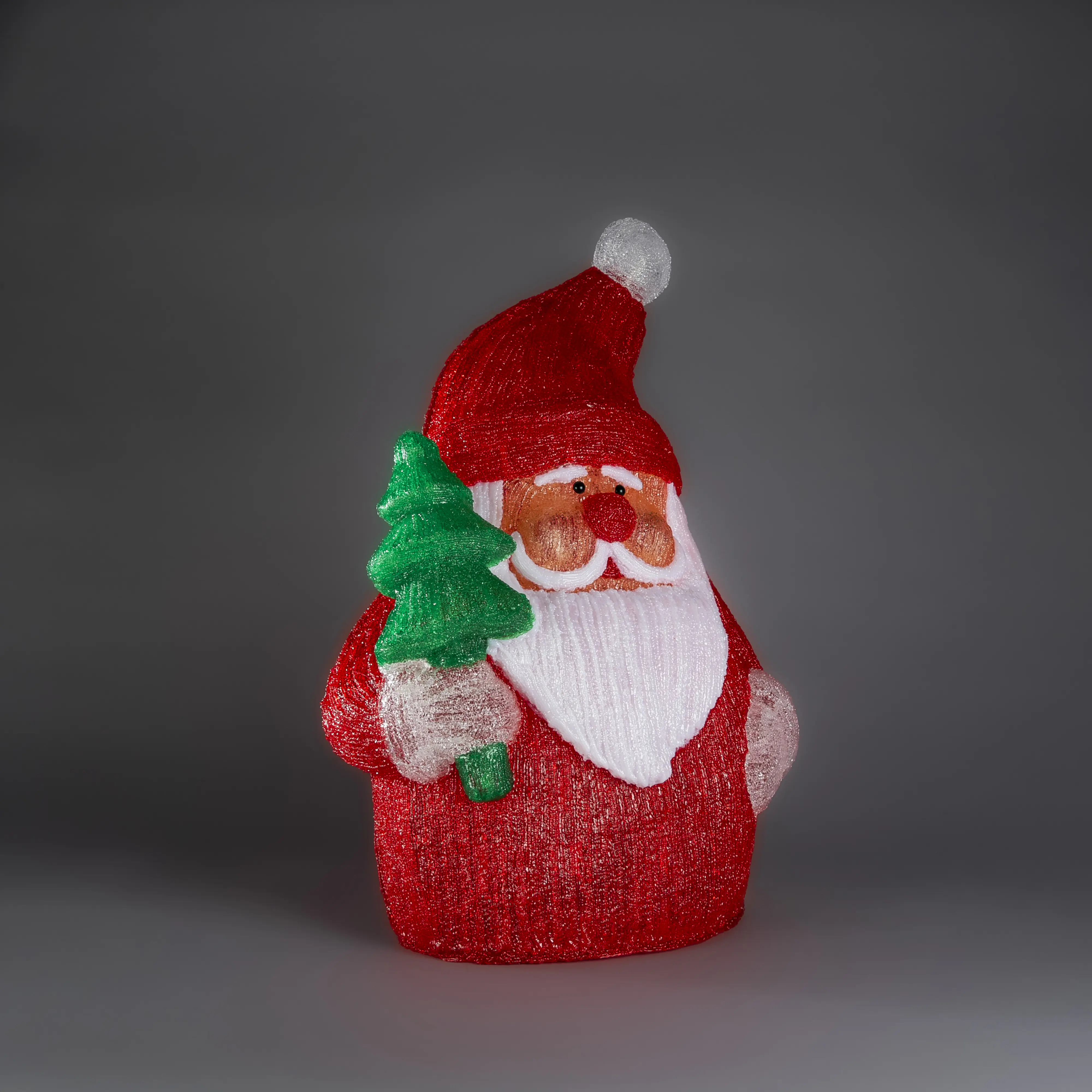 Konstsmide LED Weihnachtsdeko Weihnachtsmann flach 72 Dioden 58 cm warmweiß