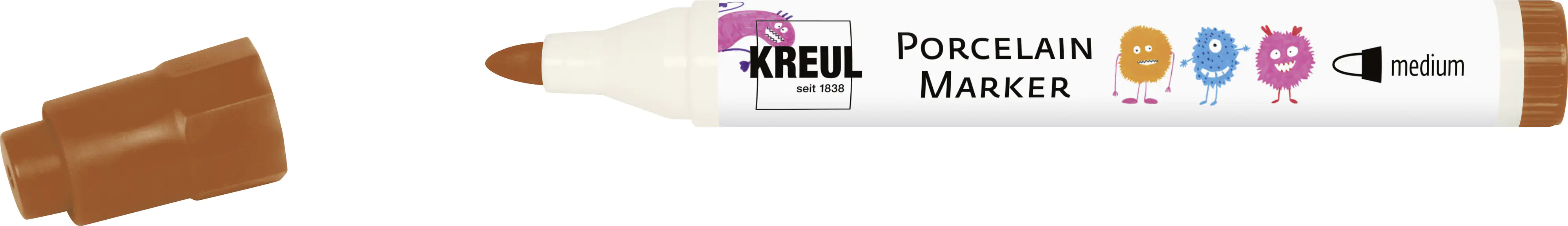 Kreul PorcelainPen easy braun 1 - 3 mm  Kreul PorcelainPen easy braun 1 - 3 mm