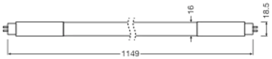 Osram LED Röhre 114,9 cm G5 16 W warmweiß Osram LED Röhre 114,9 cm G5 16 W warmweiß