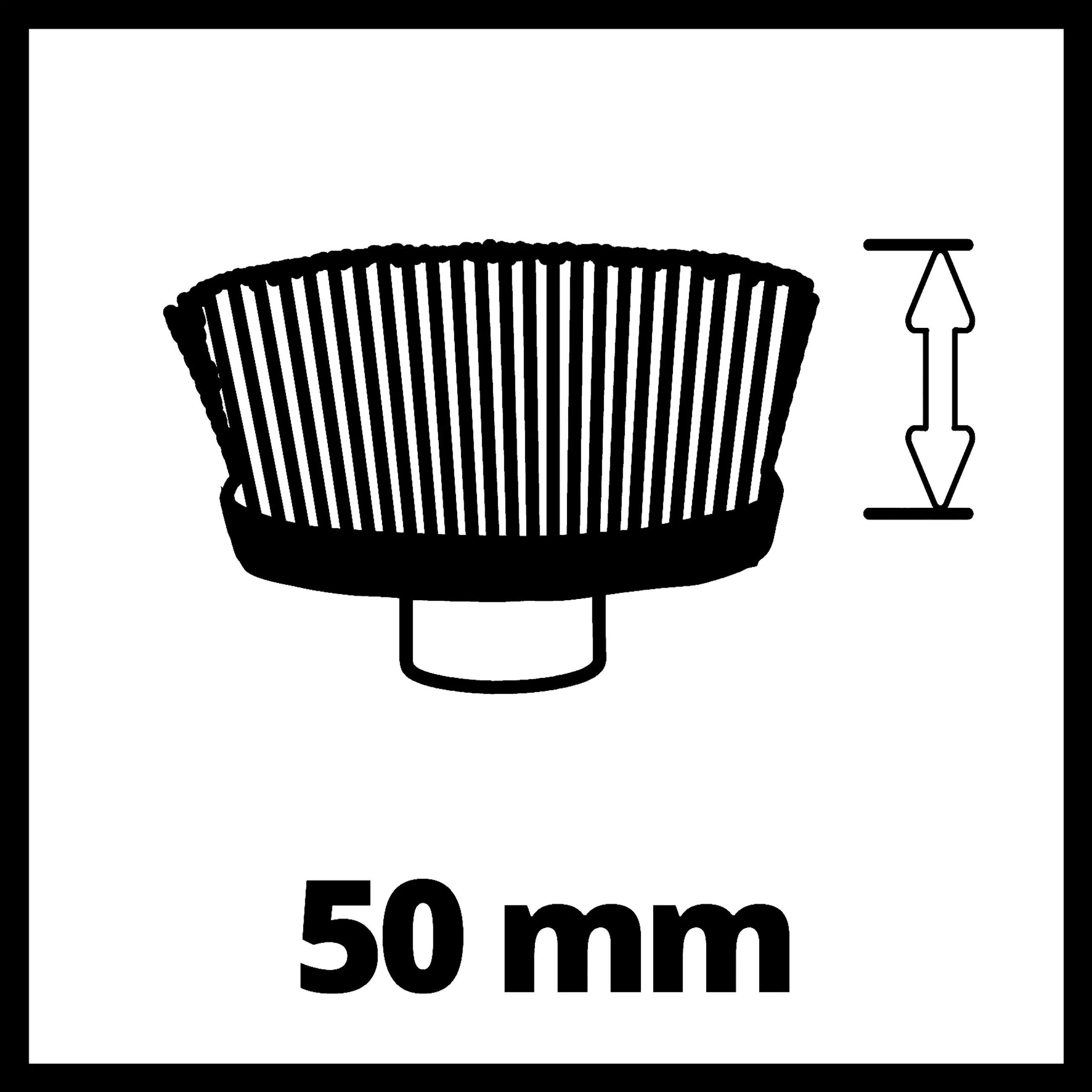 Einhell Oberflächenbürsten-Aufsatz Soft 120/50