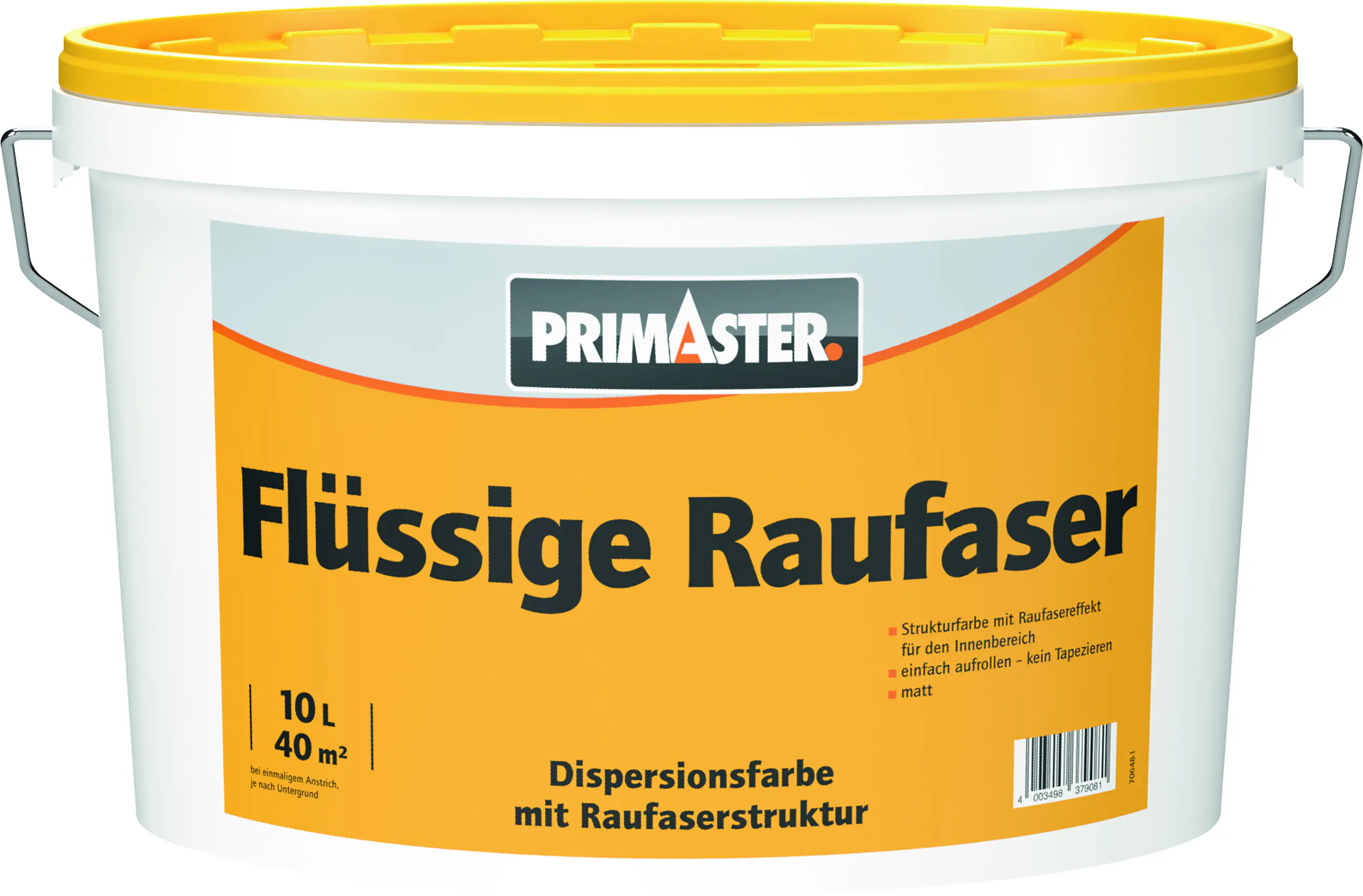 Primaster Flüssige Raufaser 10 L weiß matt