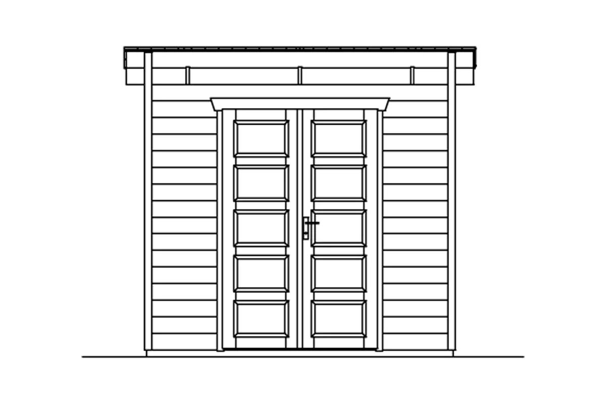 4018211028108_2111438 SKAN HOLZ Gartenhaus Venlo 1 250 x 250 cm schiefergrau mit Fußboden