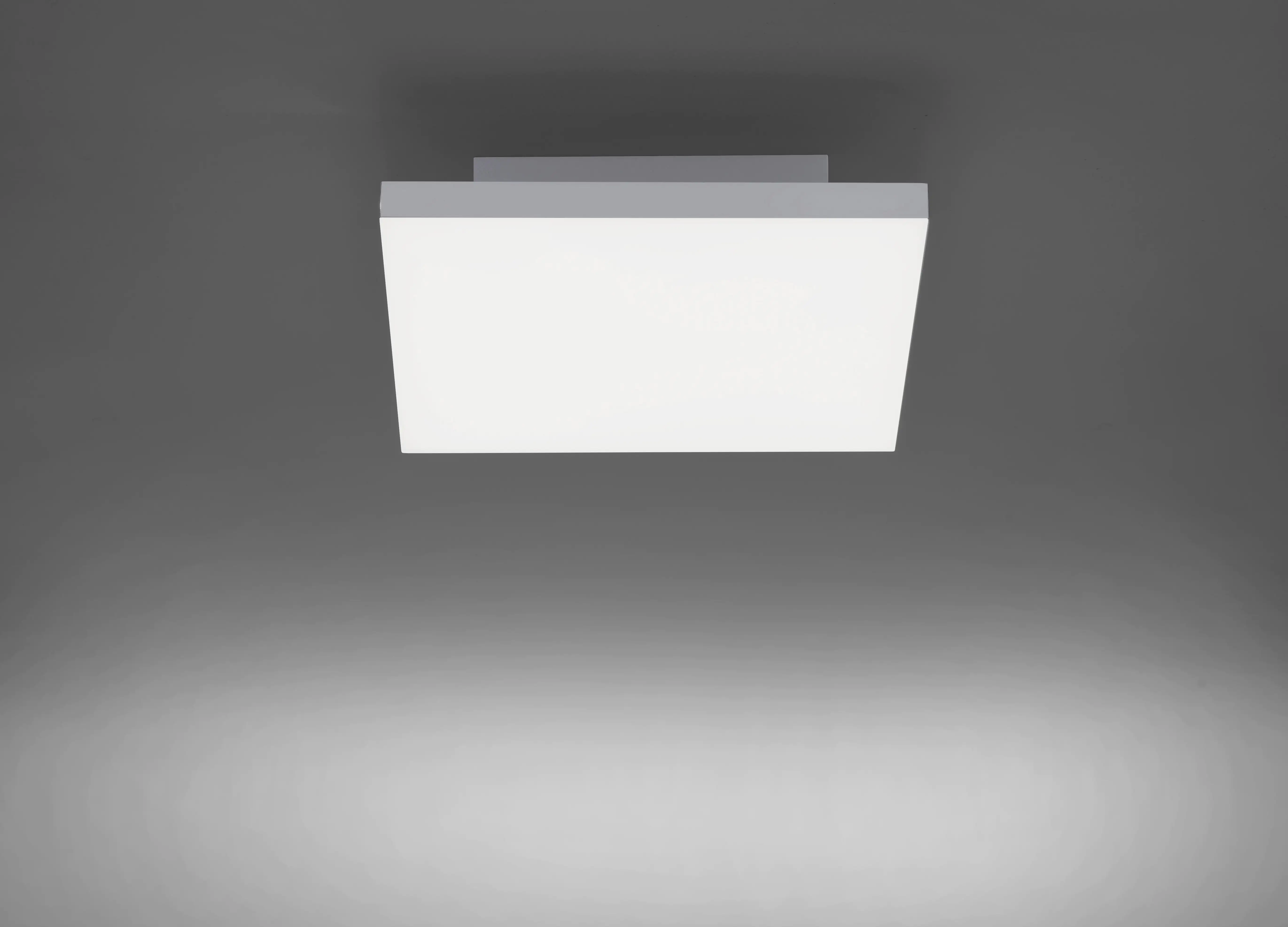 JustLight LED Deckenleuchte Canvas weiß 29,5 x 29,5 cm dimmbar