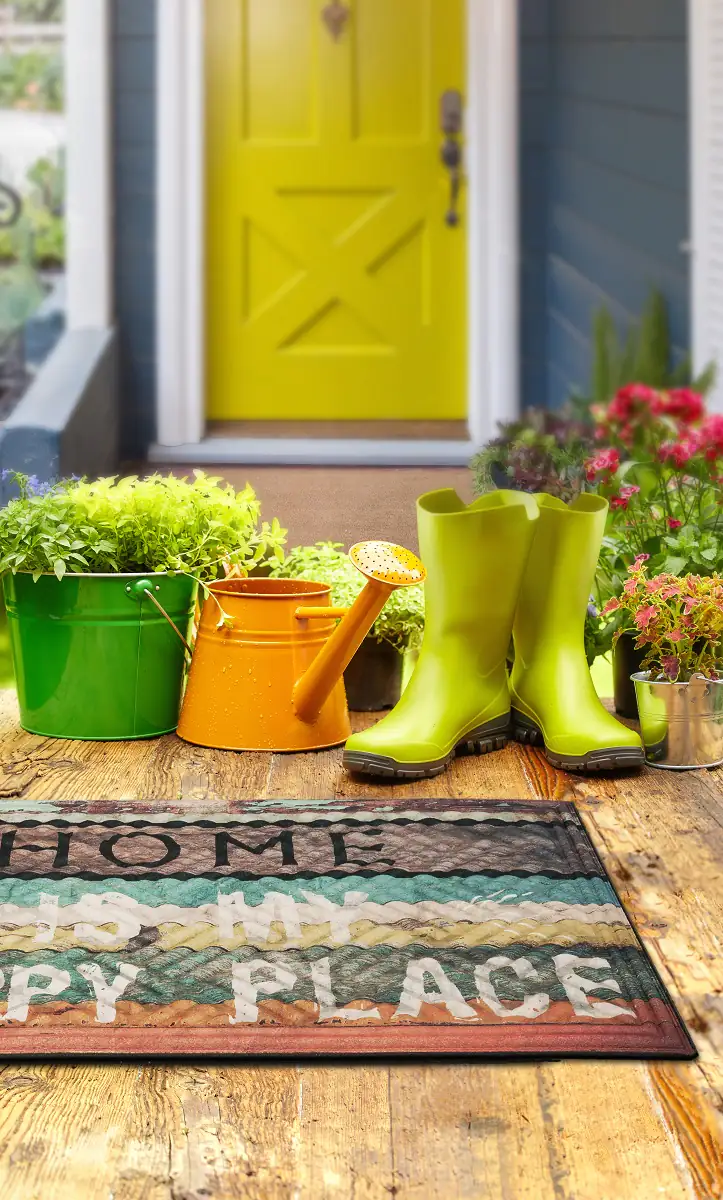 TrendLine Fußmatte Lima Happy Place 45 x 75 cm