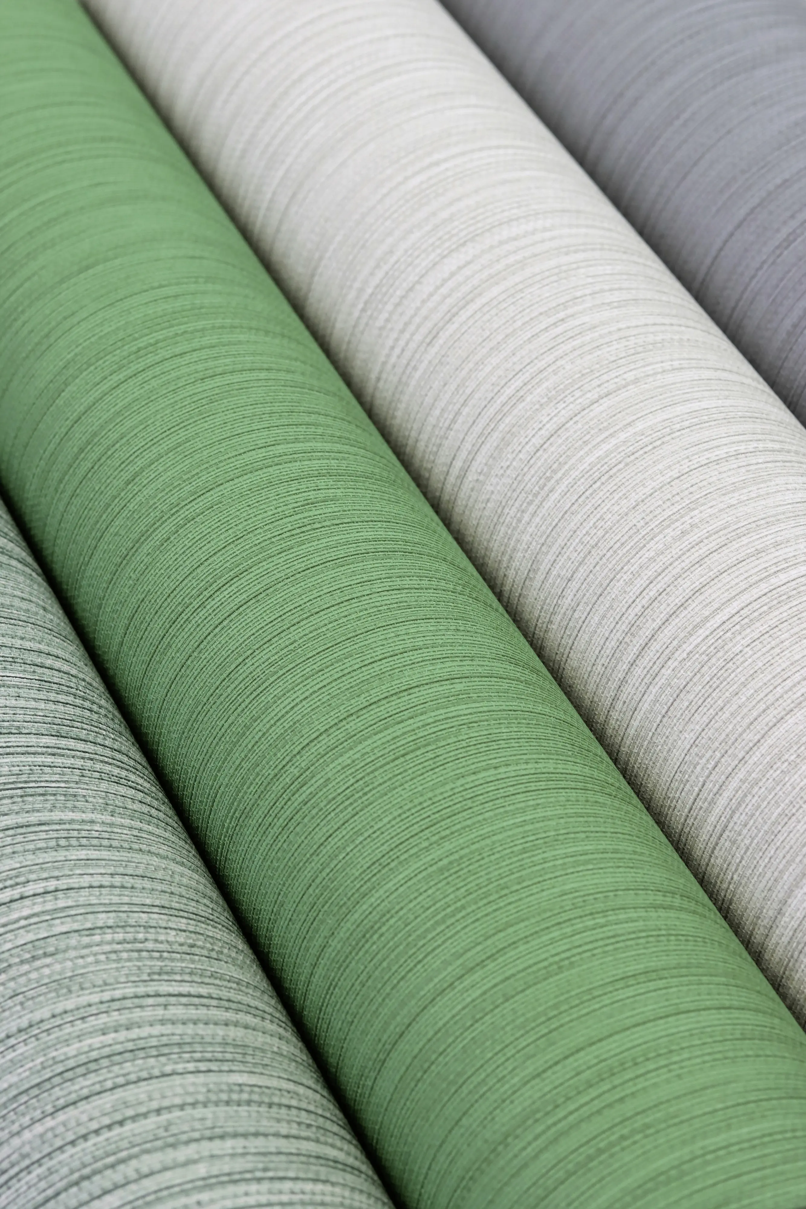 Rasch Vliestapete 537666 Grün-Graugrün Uni 10,05 m x 0,53 m