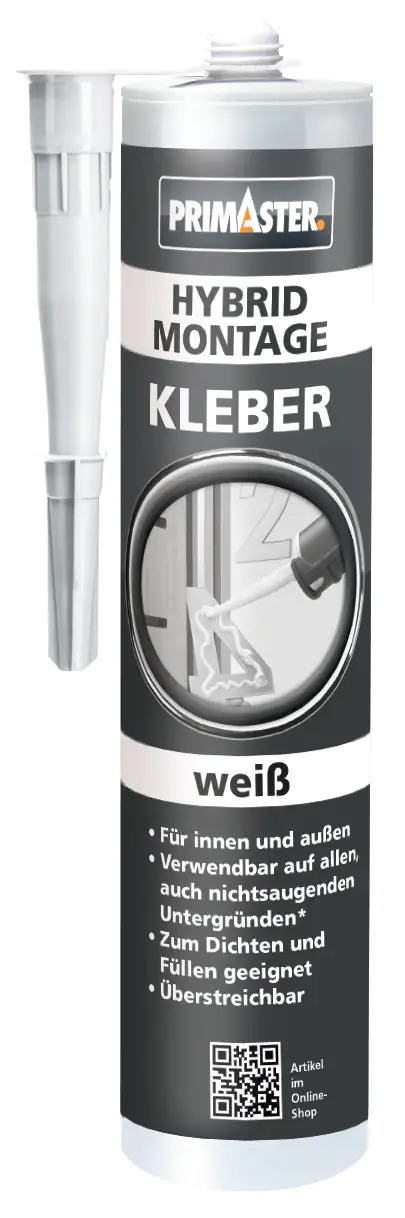 Primaster Hybrid Montagekleber weiß 430g Primaster Hybrid Montagekleber weiß 430g