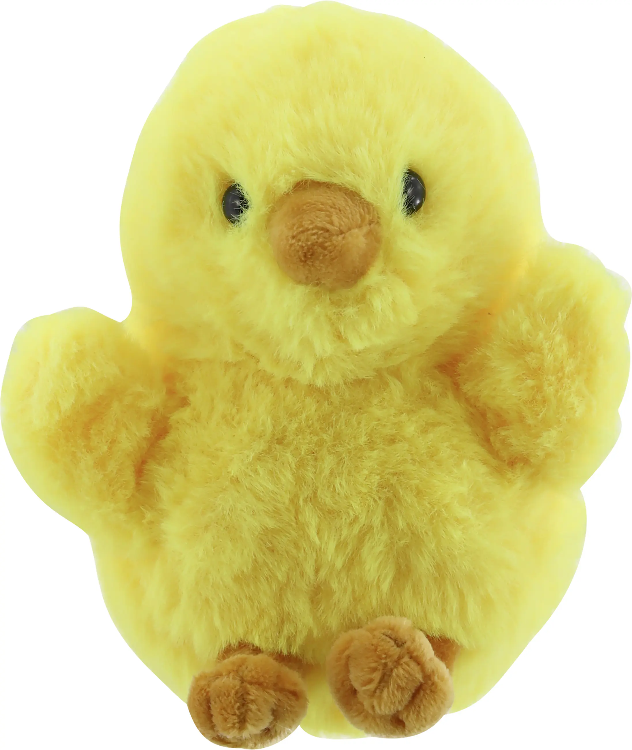 Osterdeko Küken aus Plüsch 9,5 x 13,5 cm gelb
