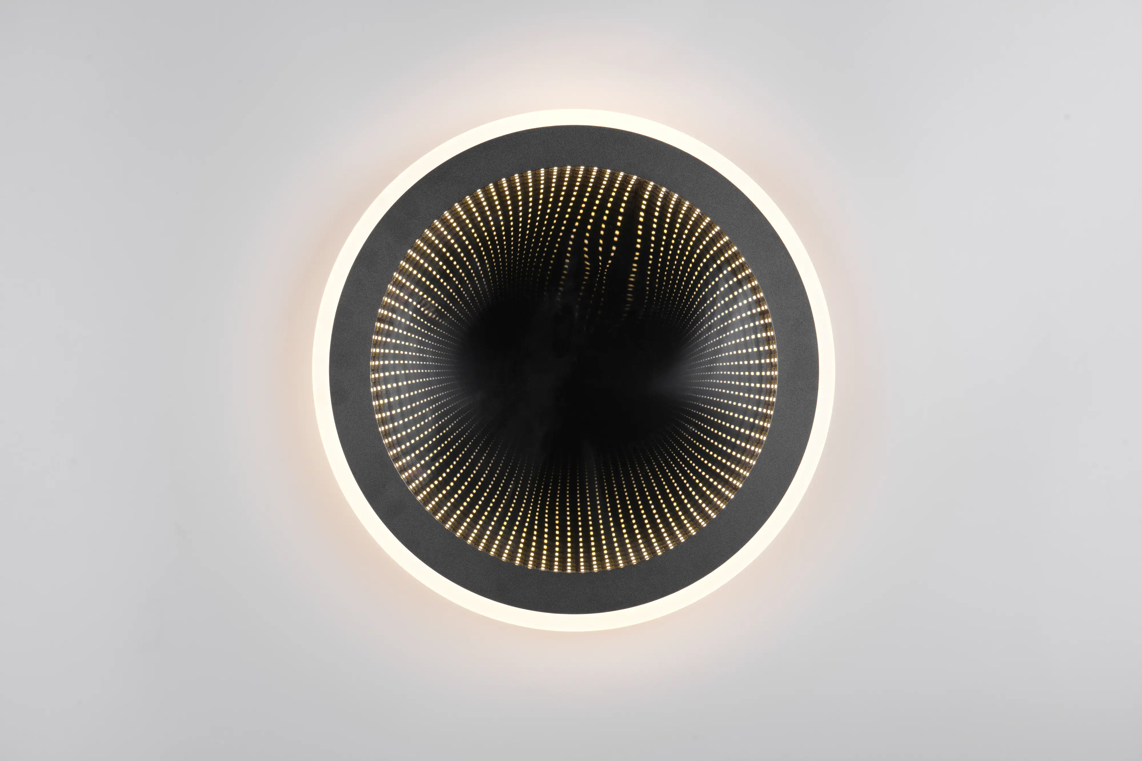 Reality LED Deckenleuchte Glace 21,5W schwarz Metall warmweiß-kaltweiß