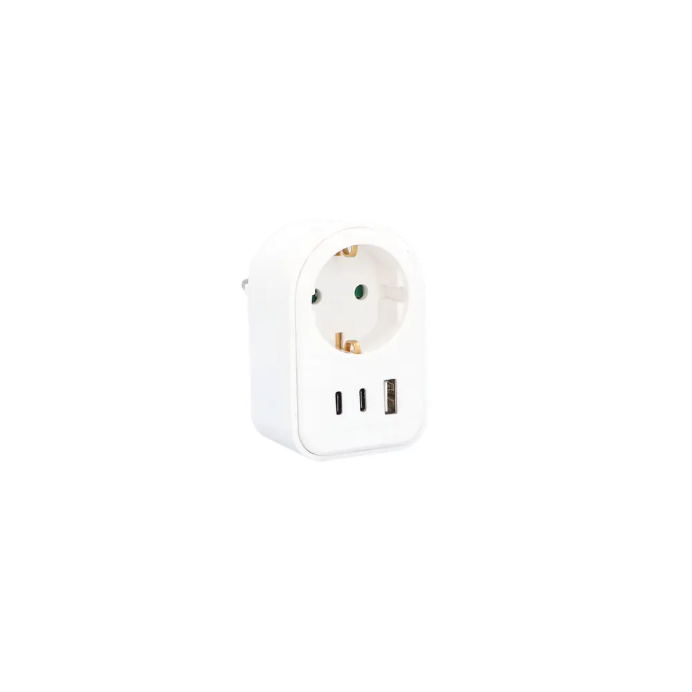 Unitec Zwischenstecker mit USB Typ A+C