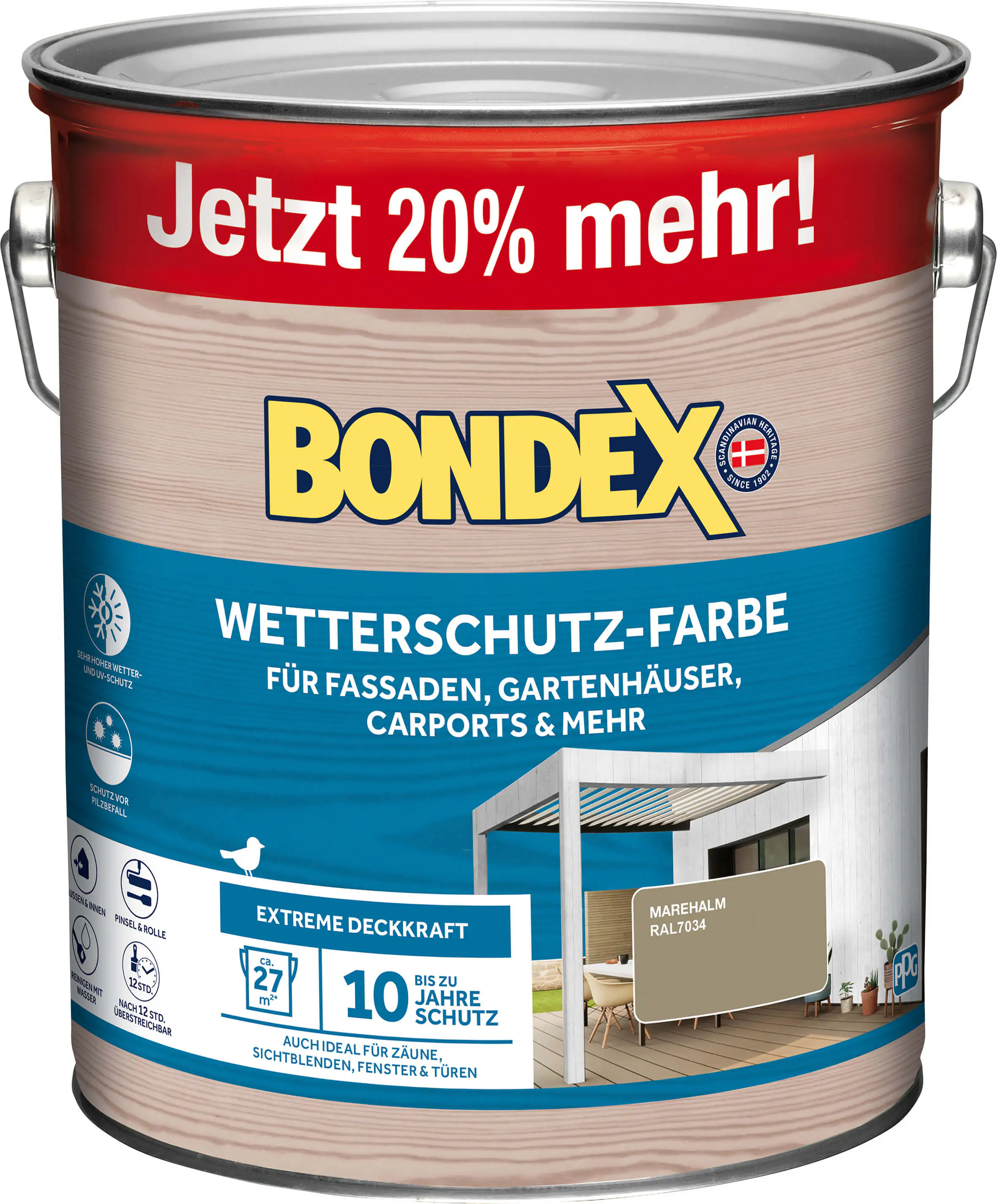Bondex Wetterschutzfarbe marehalm 3 L