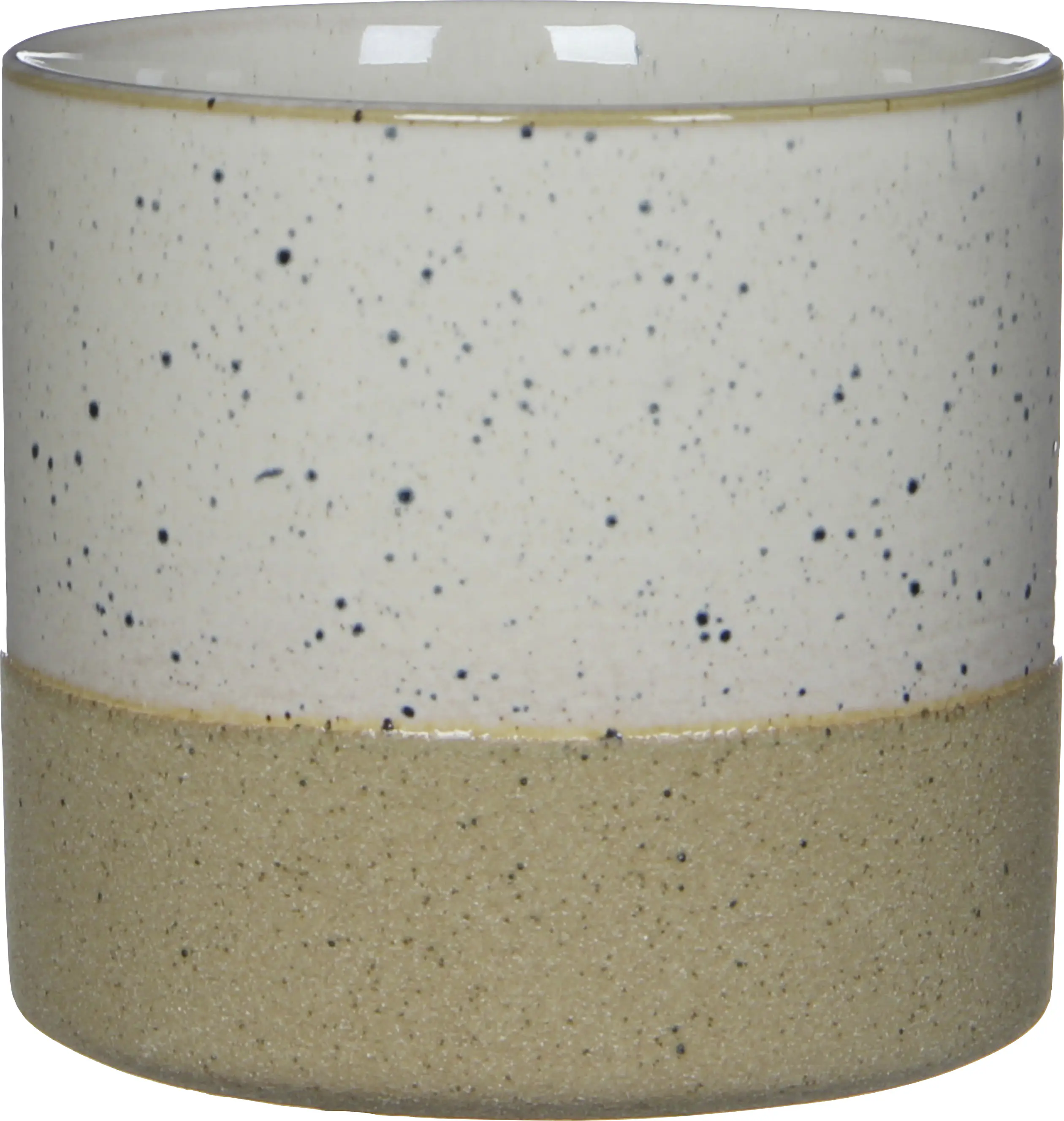 Mica Decorations Topf Lago ceramic 13 x 13,5 cm weiß